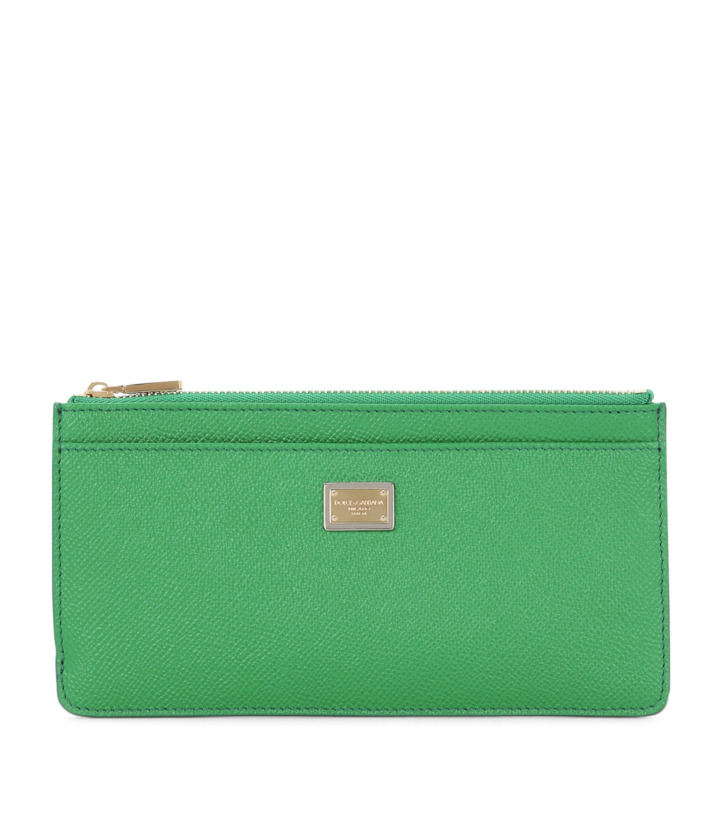 Shop Dolce & Gabbana Calfskin Dauphine Card Holder