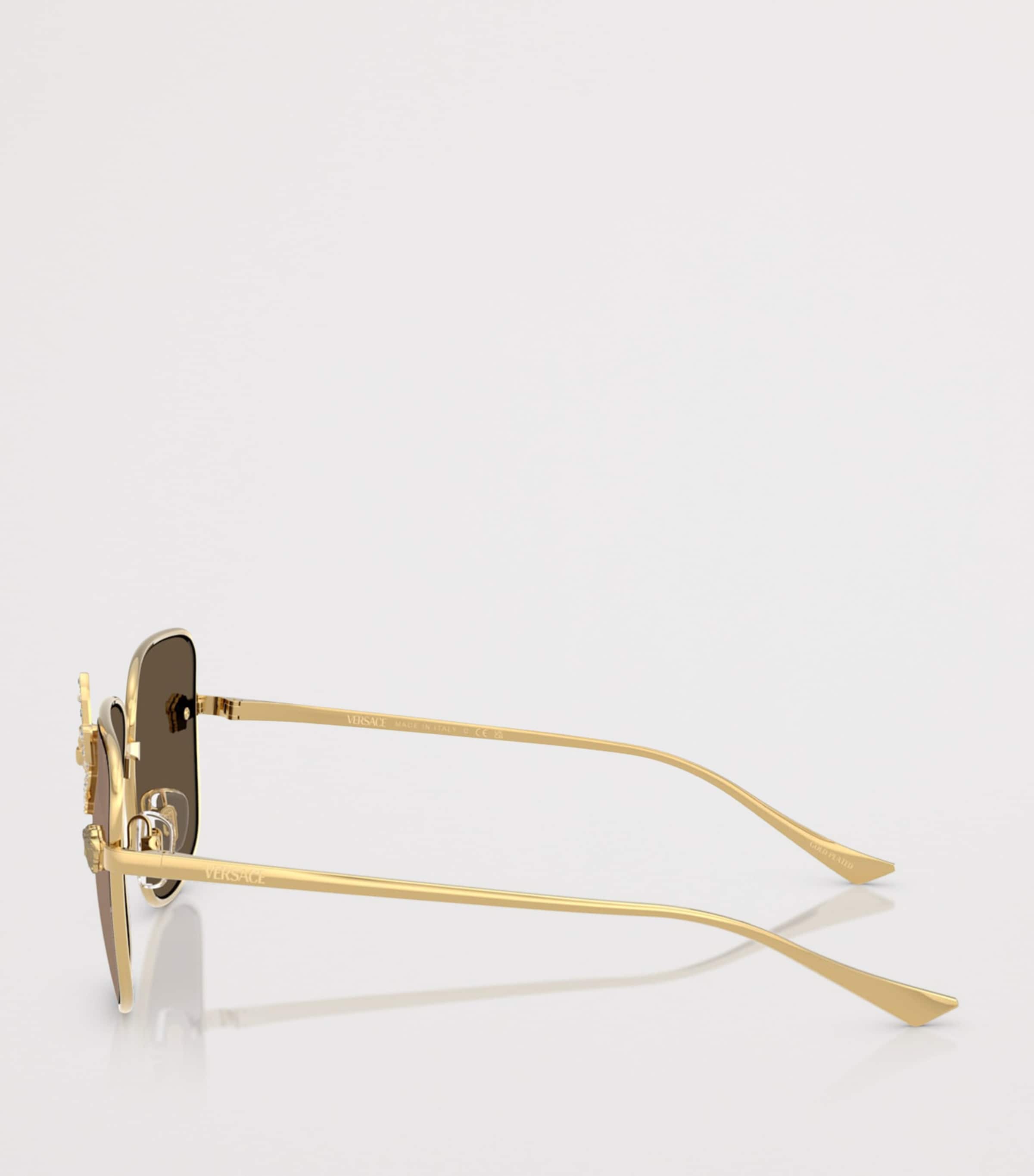 Versace Square Butterfly Sunglasses Gold Image 3
