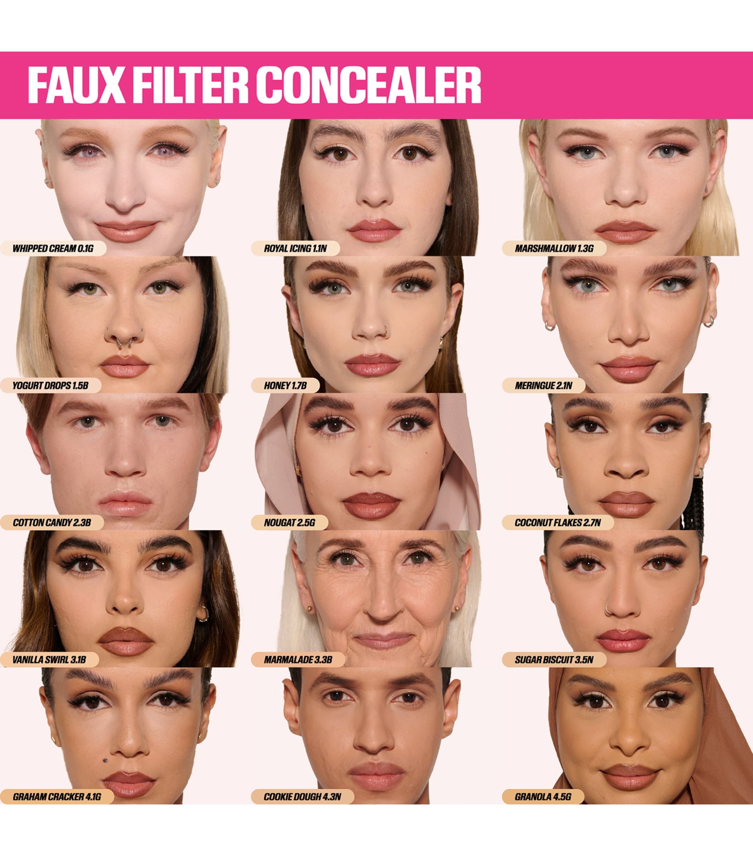 #FauxFilter Luminous Matte Liquid Concealer 4.3 COOKIE DOUGH Image 3