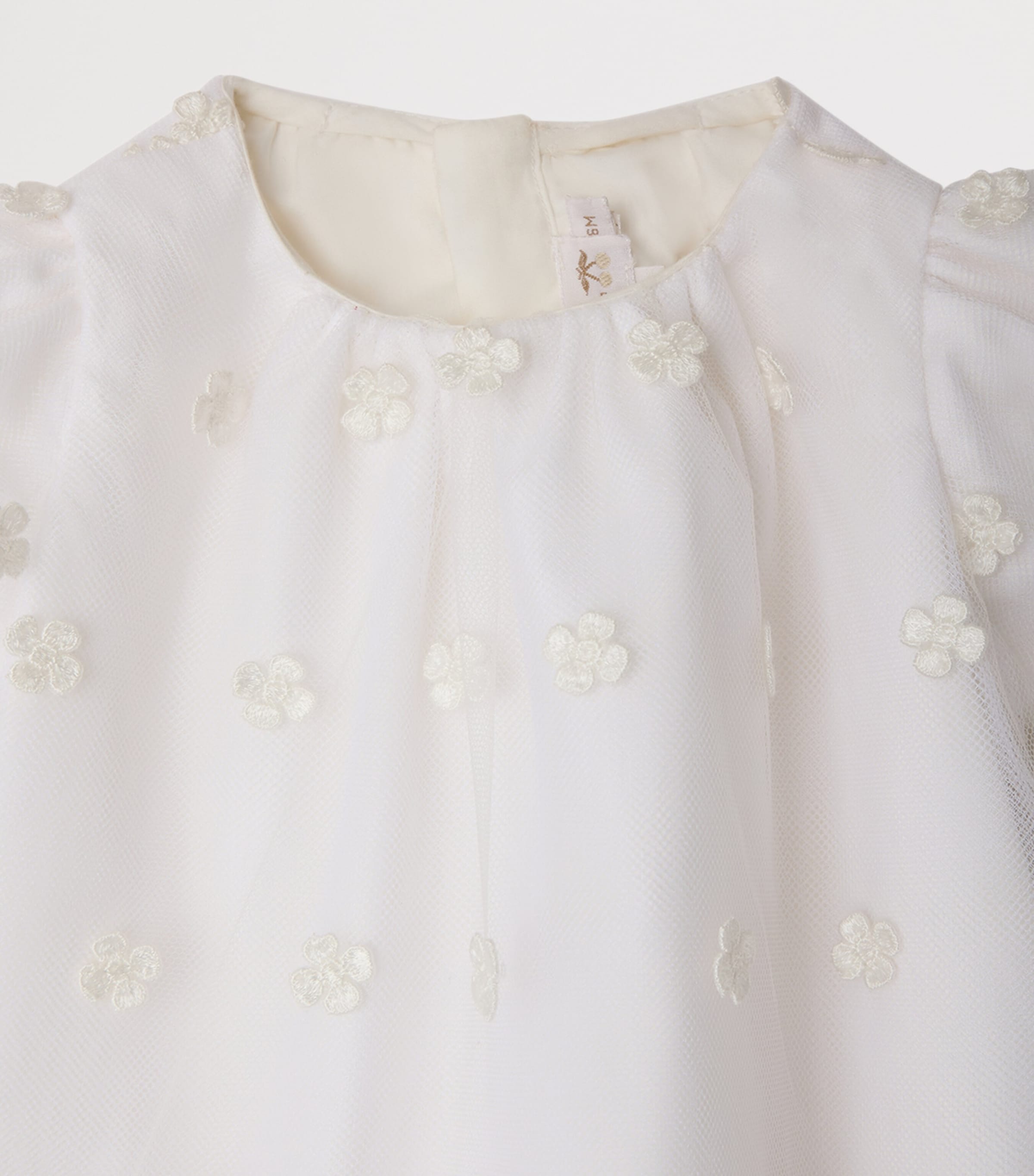 Bonpoint Embroiders Dress and Bloomers Set (6-18 Months) Blanc Naturel Image 3