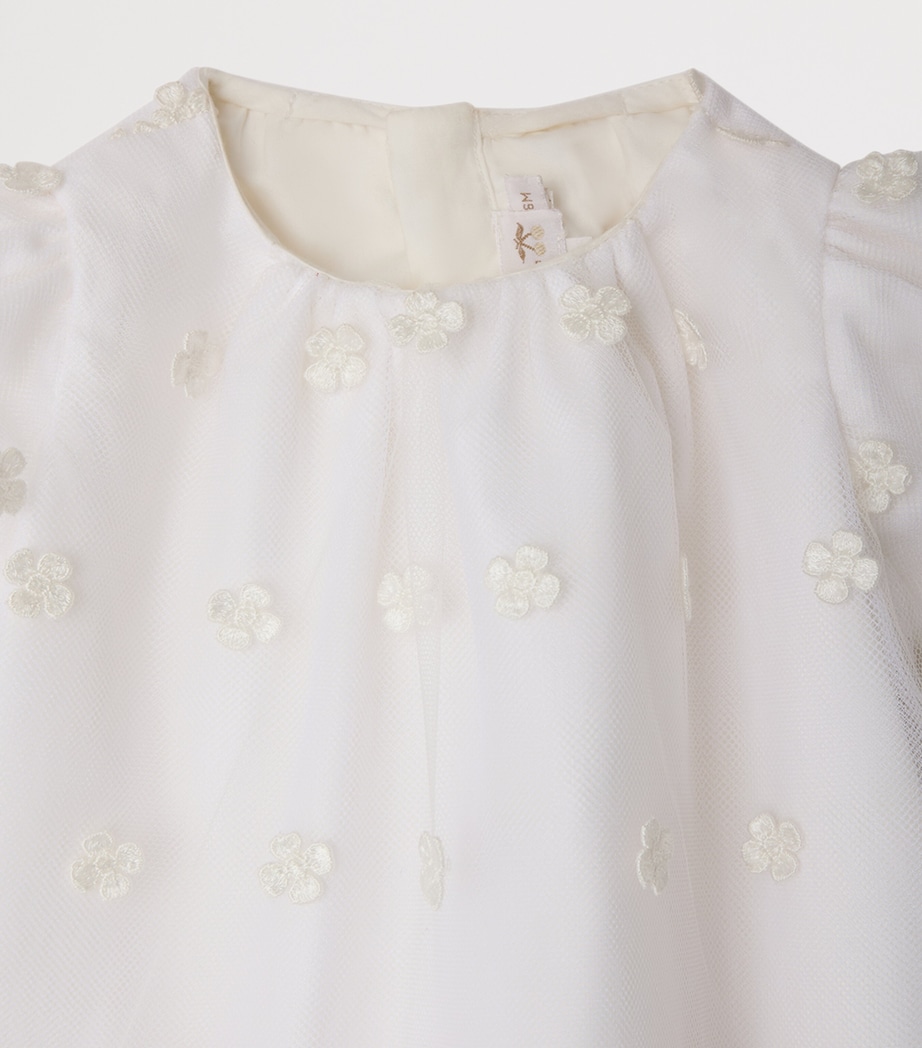 Bonpoint Embroiders Dress and Bloomers Set (6-18 Months) Blanc Naturel Image 3