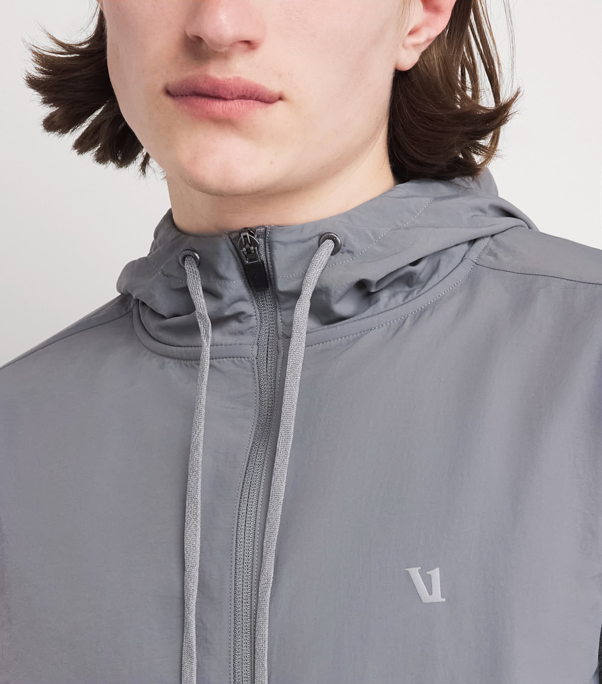 VUORI Mens Sunday Element Jacket Gyh Grey Heather Image 3