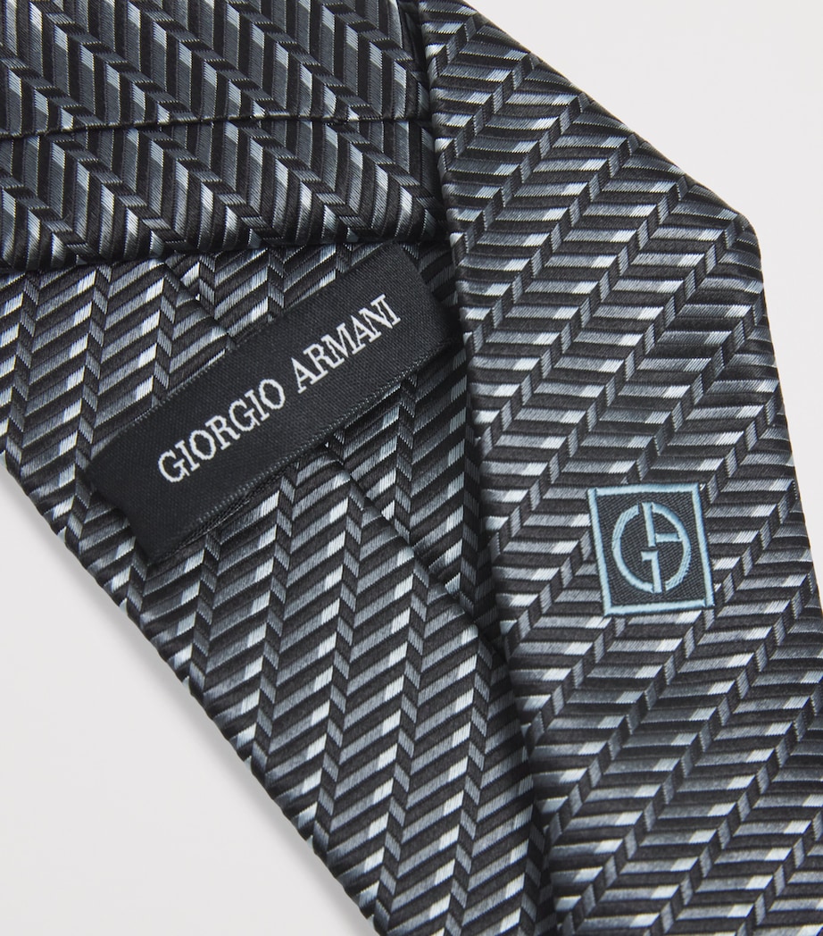 Silk Herringbone Tie F8045 Image 4