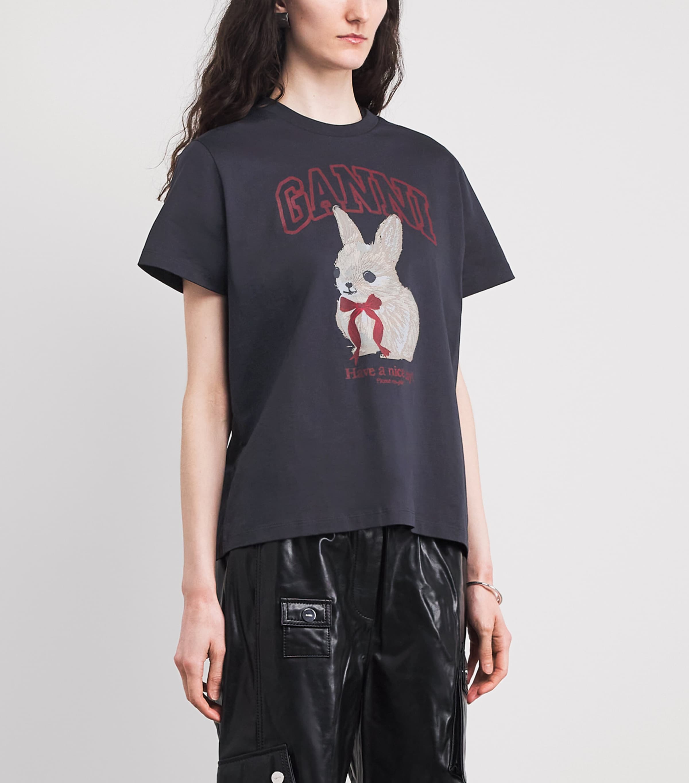 Organic Cotton Bunny T-Shirt 252 PHANTOM Image 3