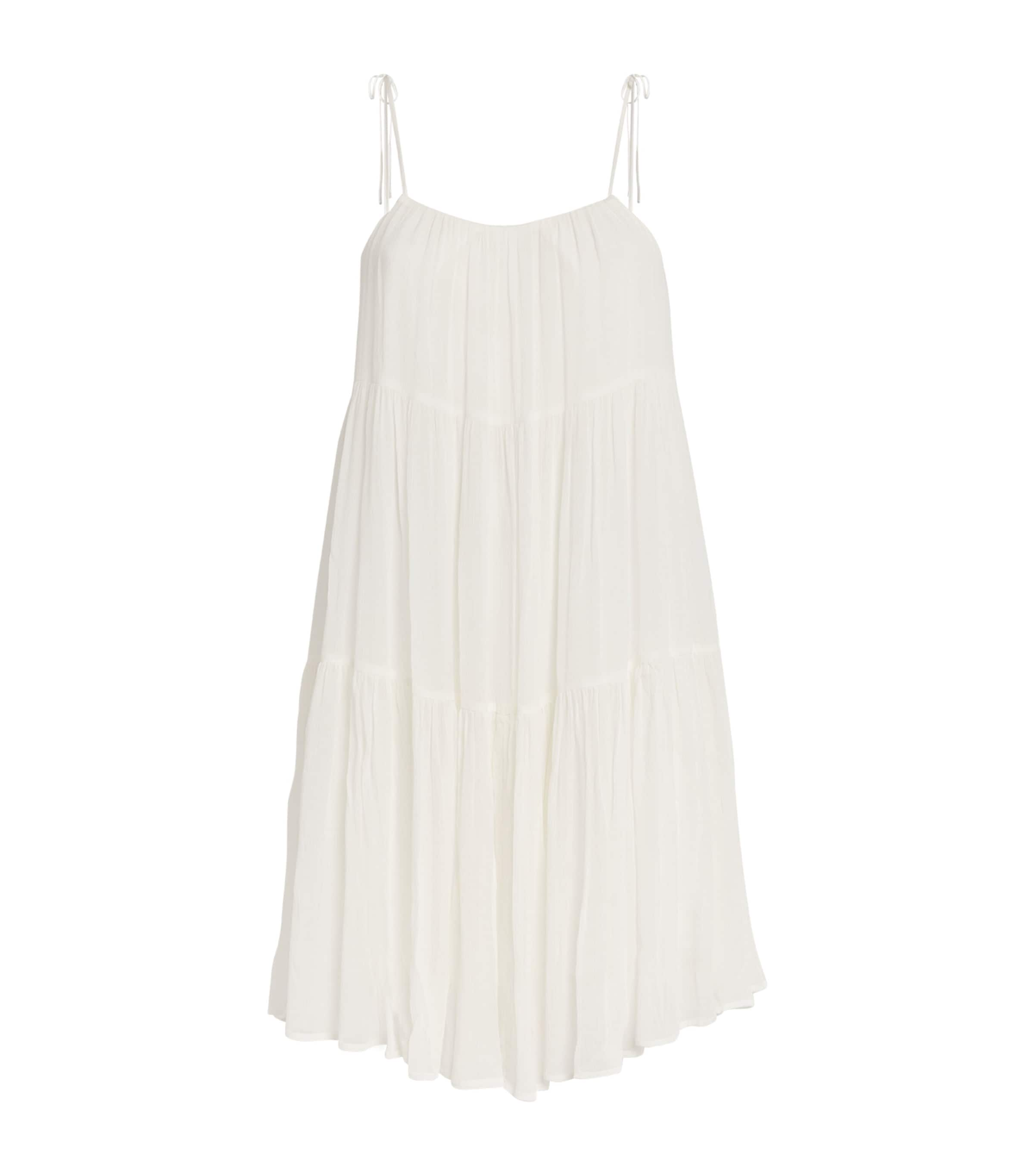 Claudie Pierlot Tiered Summer Dress In Neutral