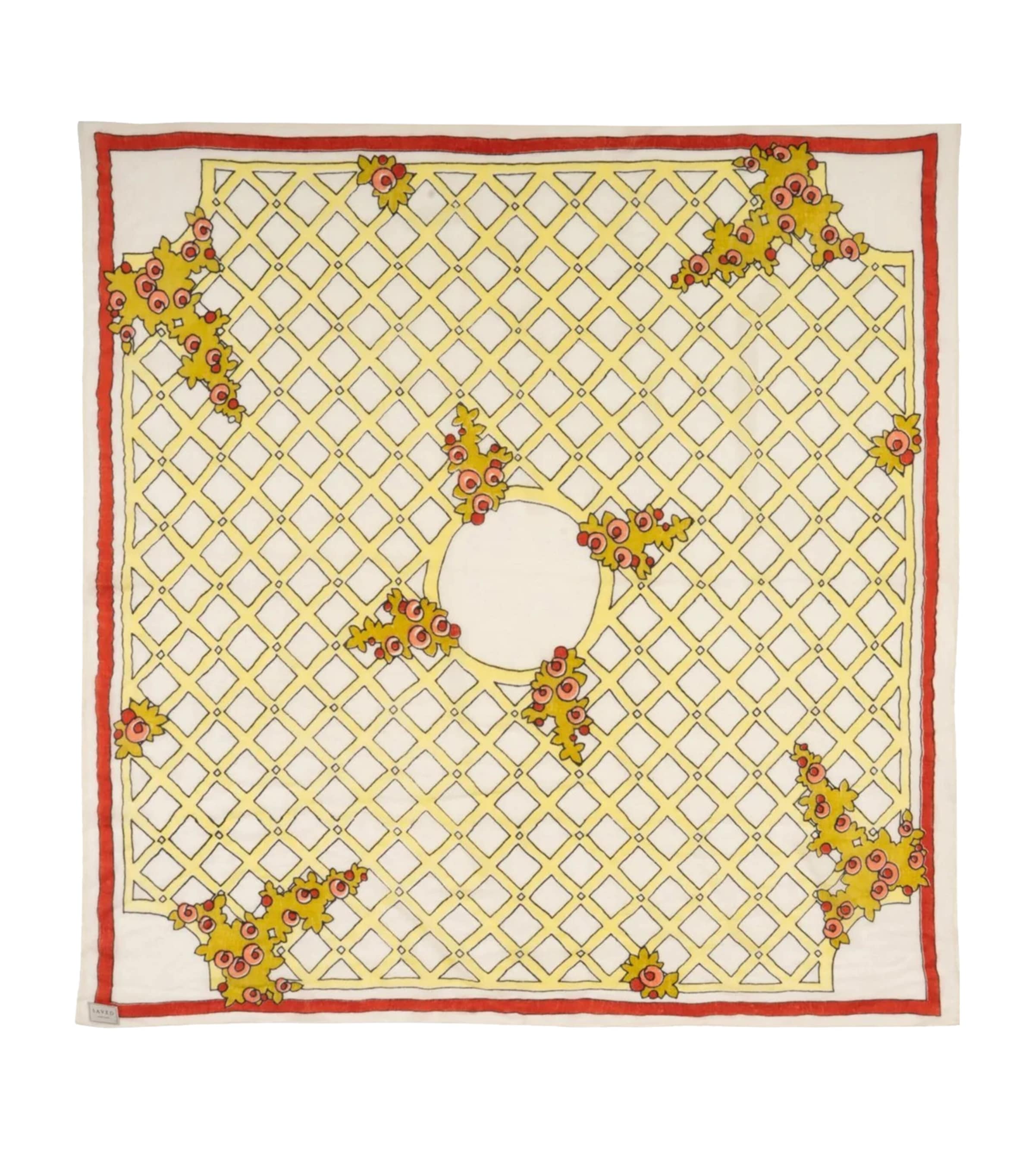 Saved Ny X Damien Nicolas Roux Cashmere Treillage Scarf In Multi