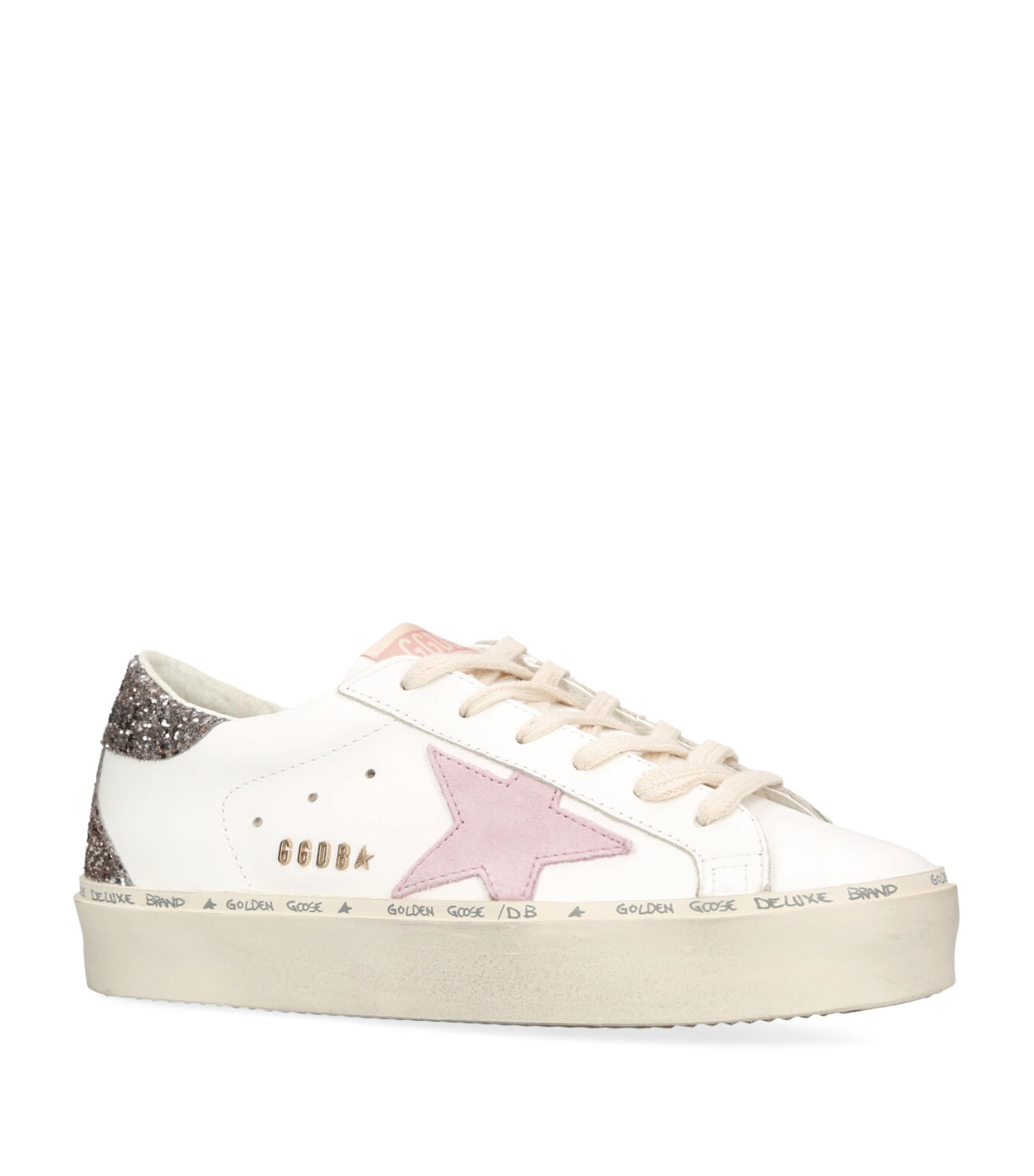 Golden Goose Leather Hi Star Sneakers White/comb Image 3