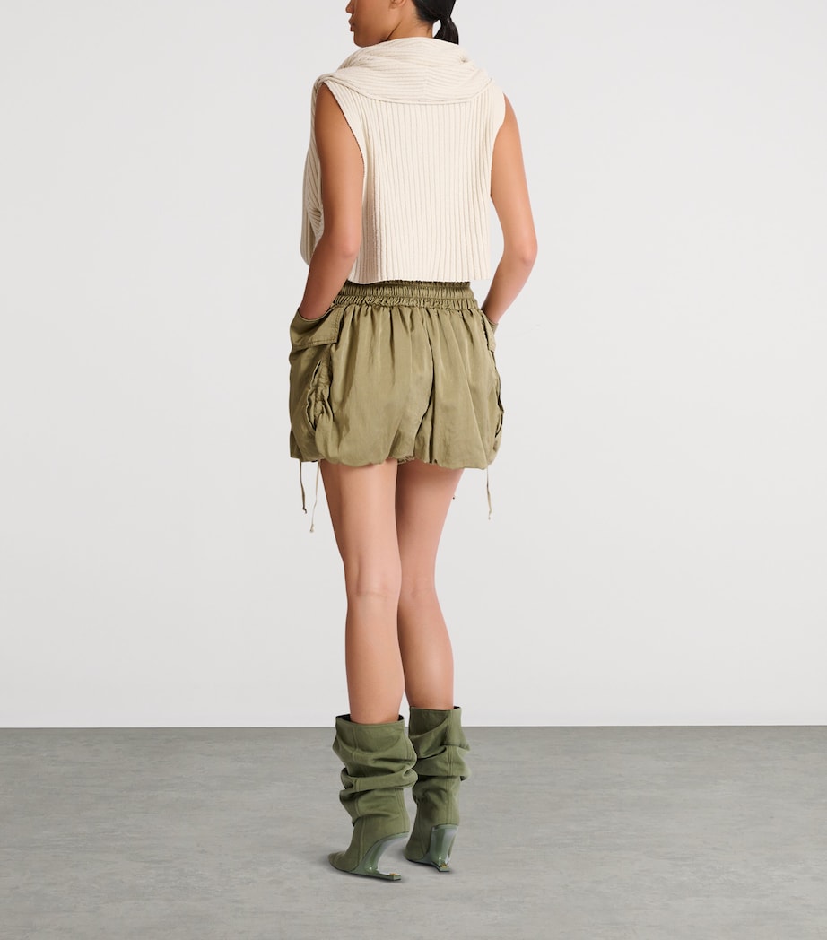 Twill Drawstring Shorts 7GS VERT PALE Image 3