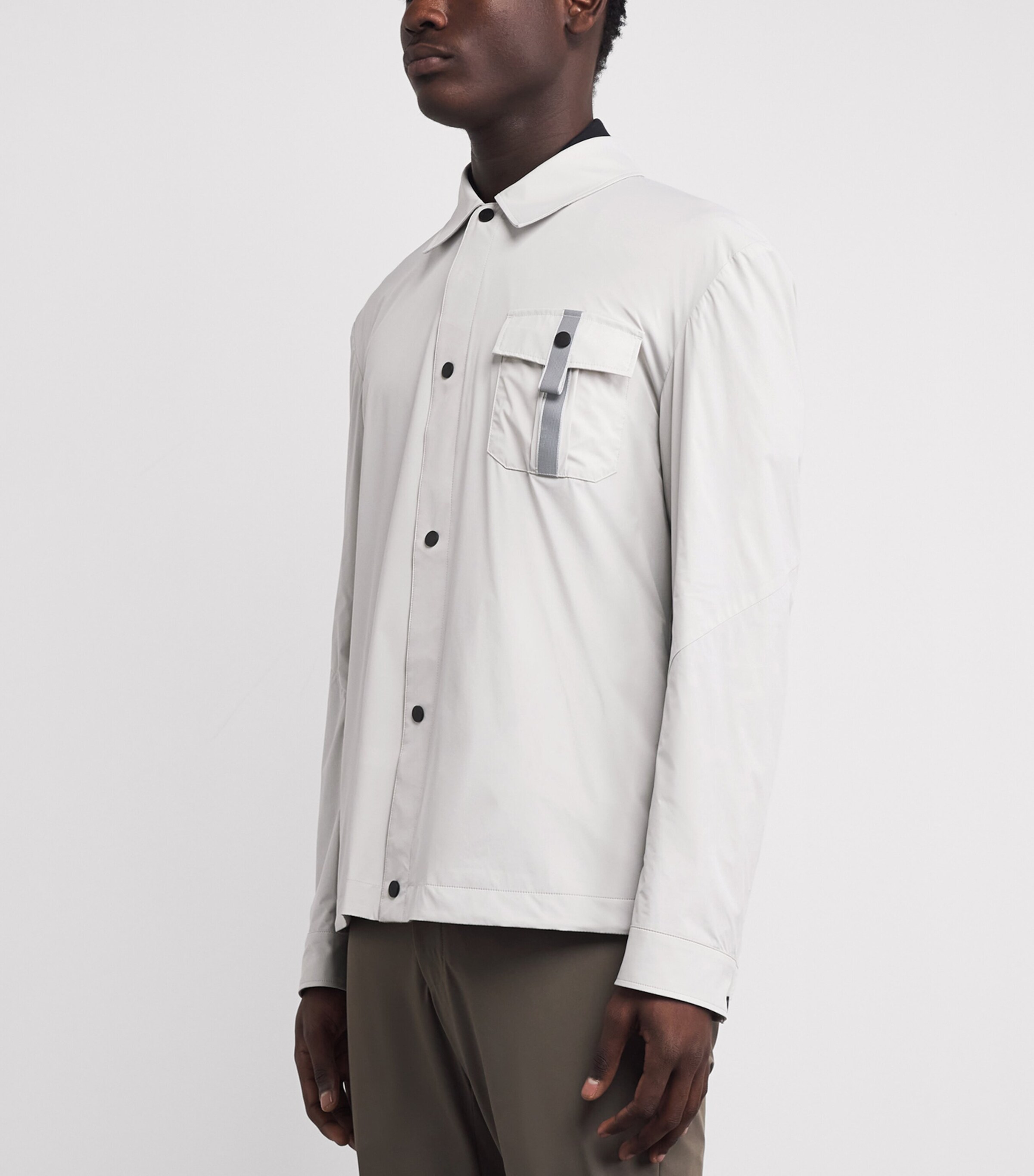 Sease Mens Jib Set Overshirt Chalk Image 4