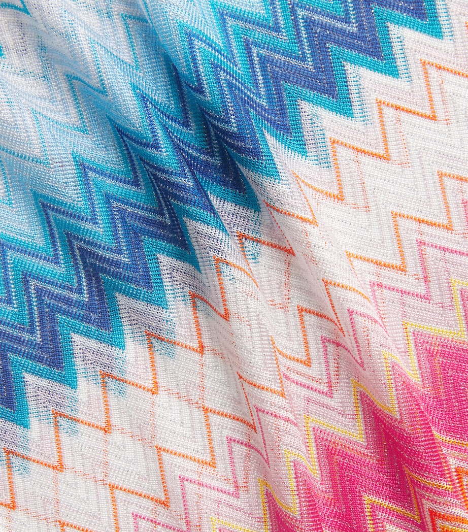 Wrap Cover-Up Maxi Skirt SM9MW  MLTI FCSA BLU Image 5