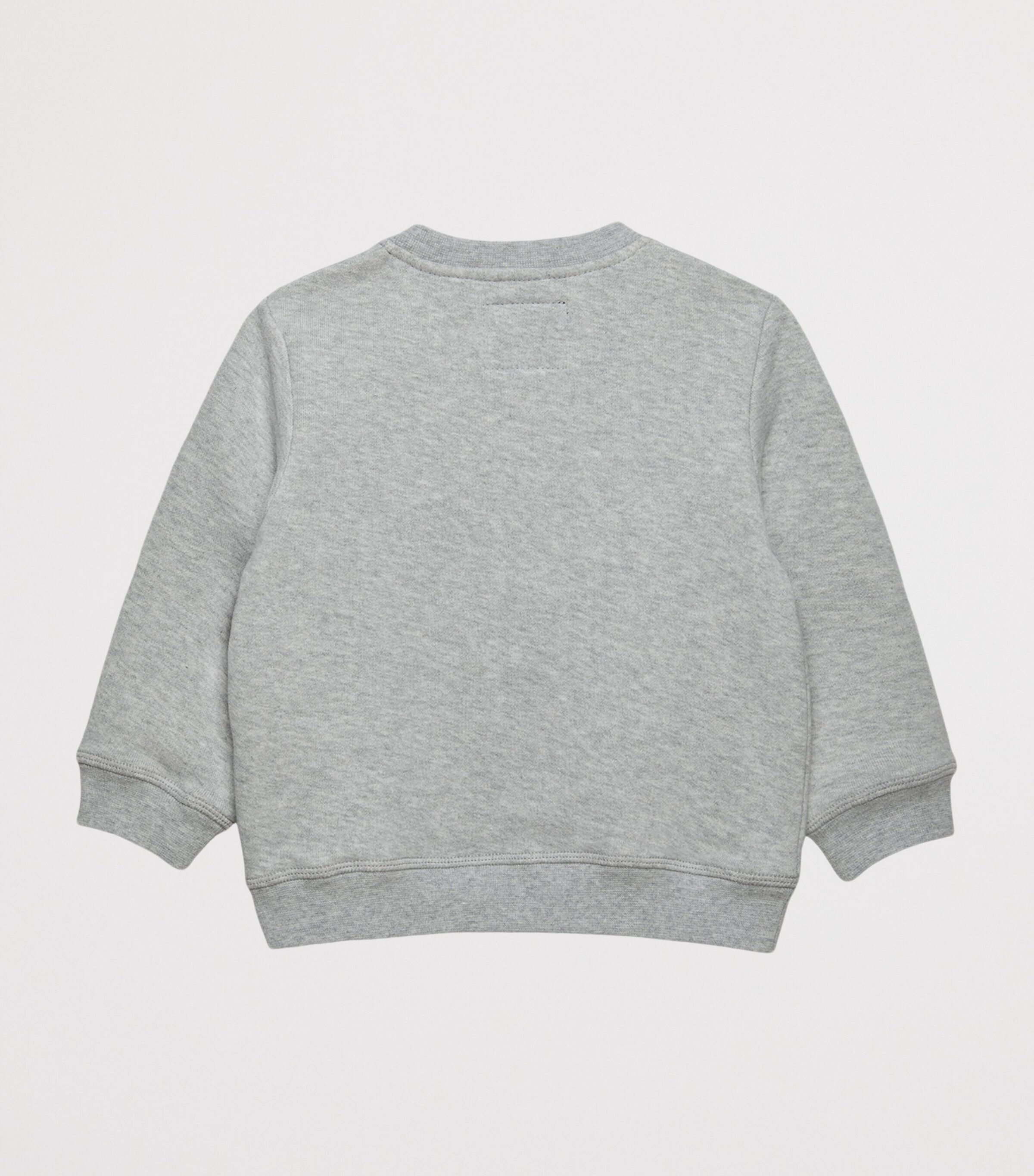 Trotters Cotton Love Sweatshirt (3-24 Months) Grey/pink Image 2