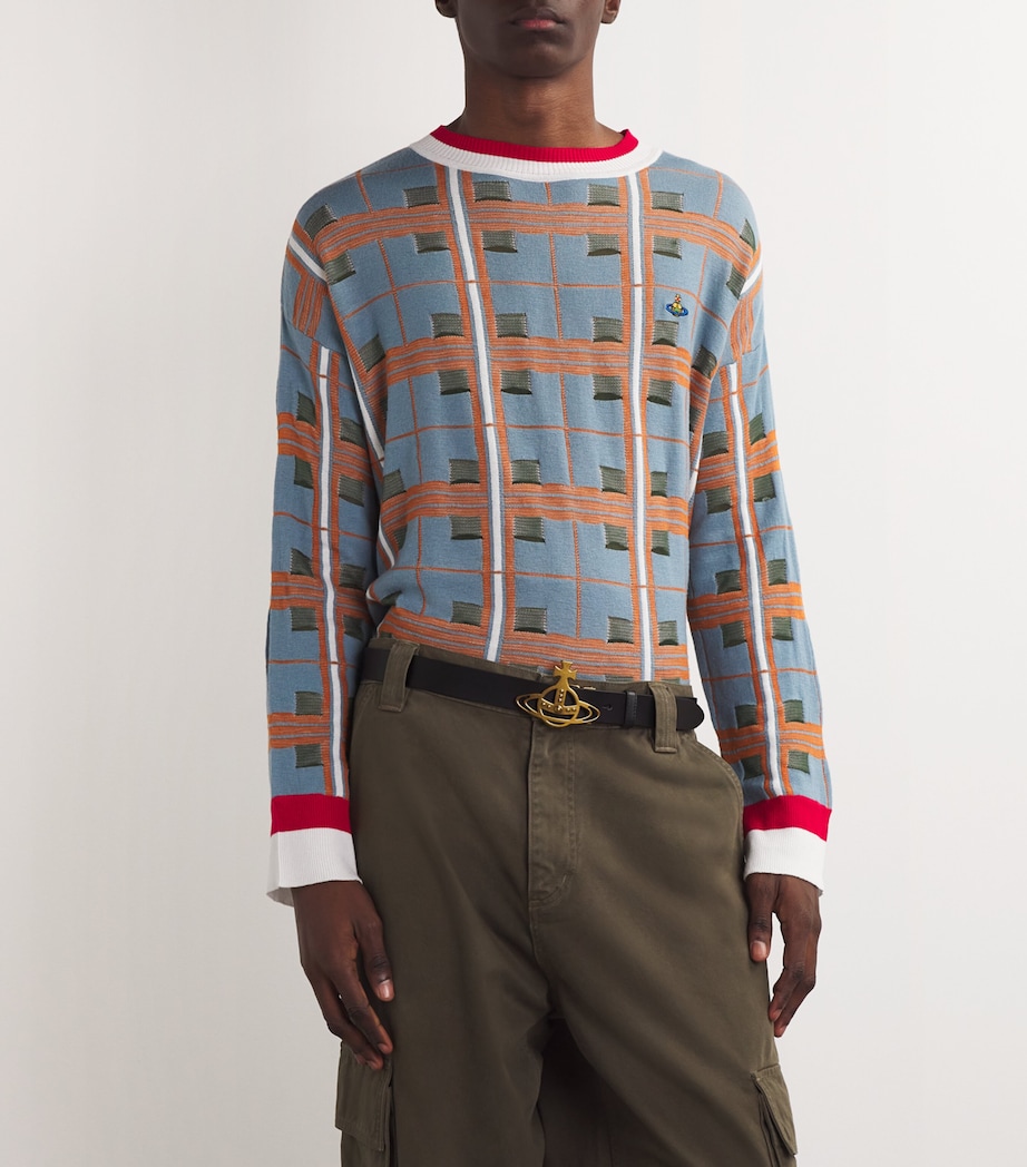 Leather Line Orb Buckle Belt N401 BLACK Image 2