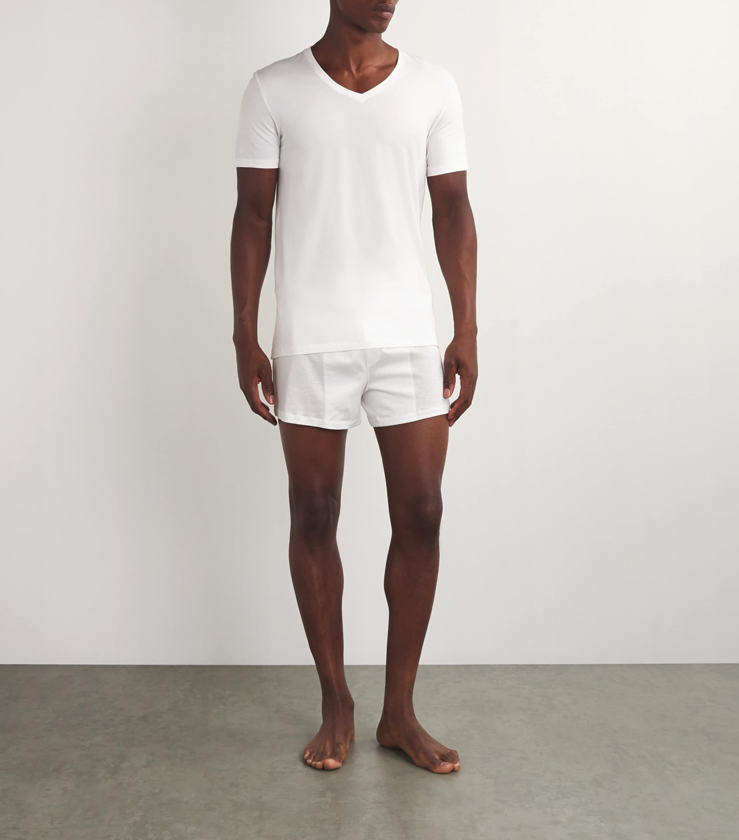 Hanro Cotton Superior V-Neck T-Shirt | Men Clothing | Nightwear | Loungewear | Designers | Hanro Hanro Cotton Superior V-Neck T-Shirt | Men Clothing | Nightwear | Loungewear | Designers | Hanro