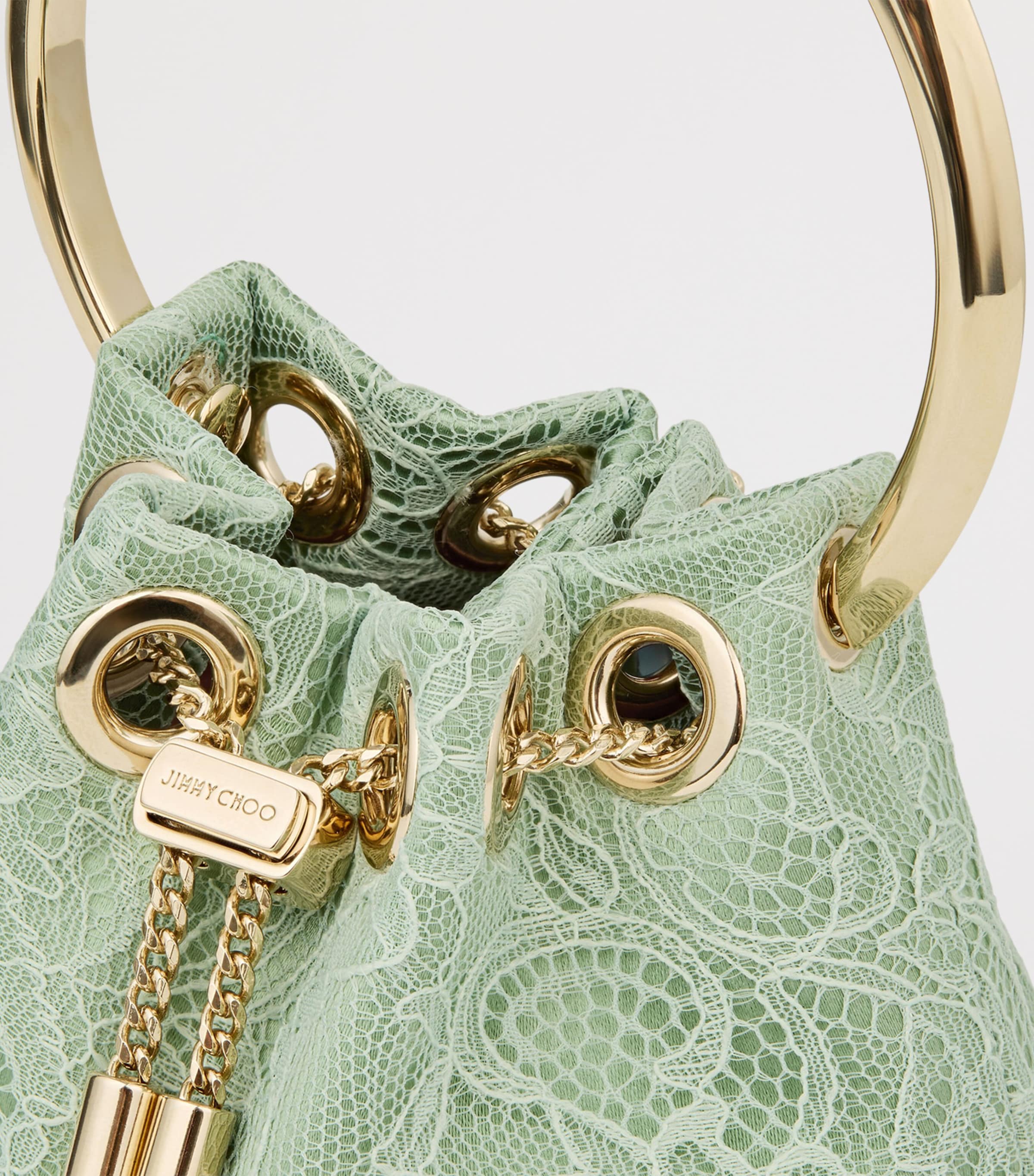 Micro Bon Bon Top-Handle Bag VERDE/LIGHT GOLD Image 5