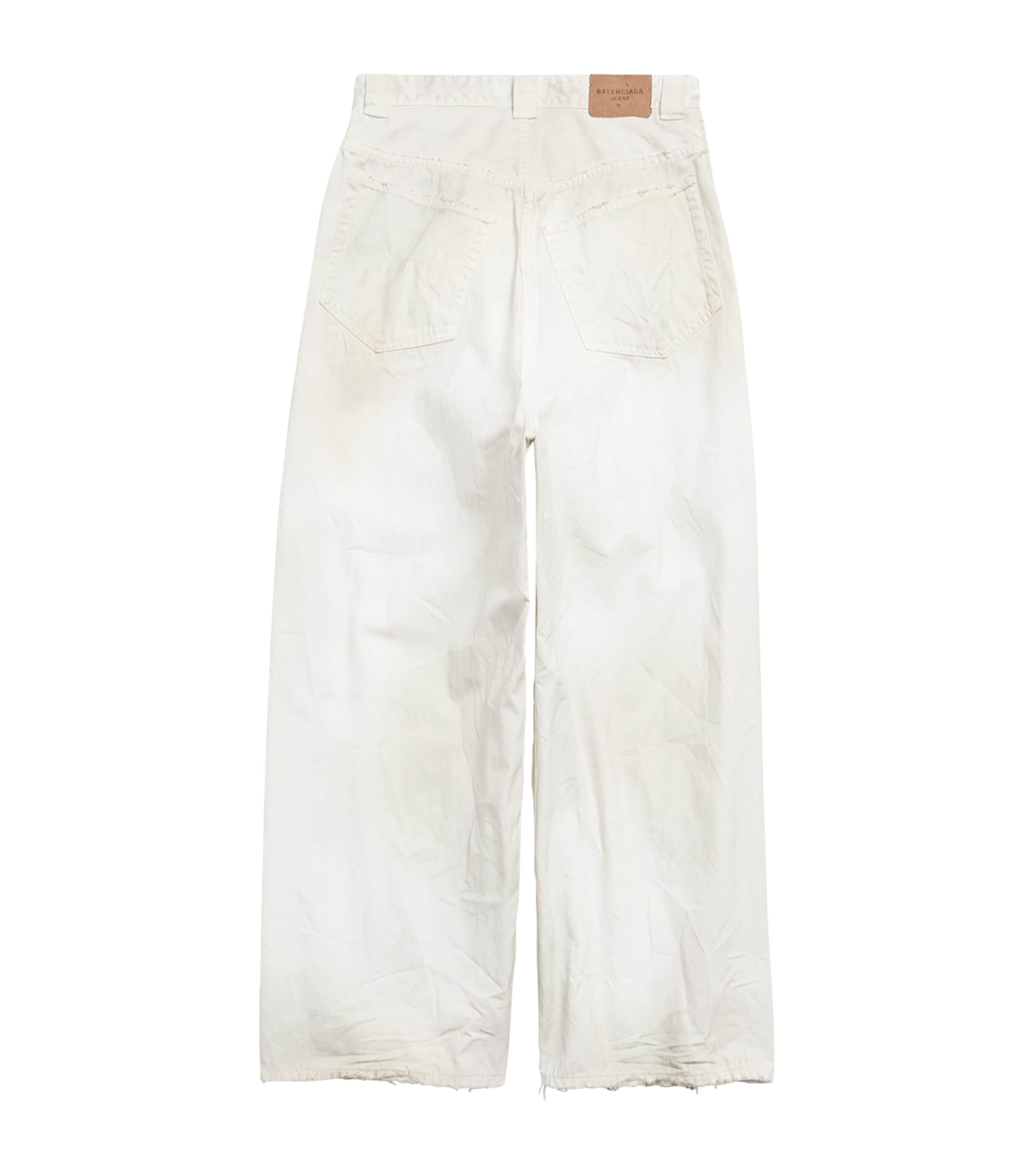 Distressed Wide-Leg Jeans 9012 Image 3