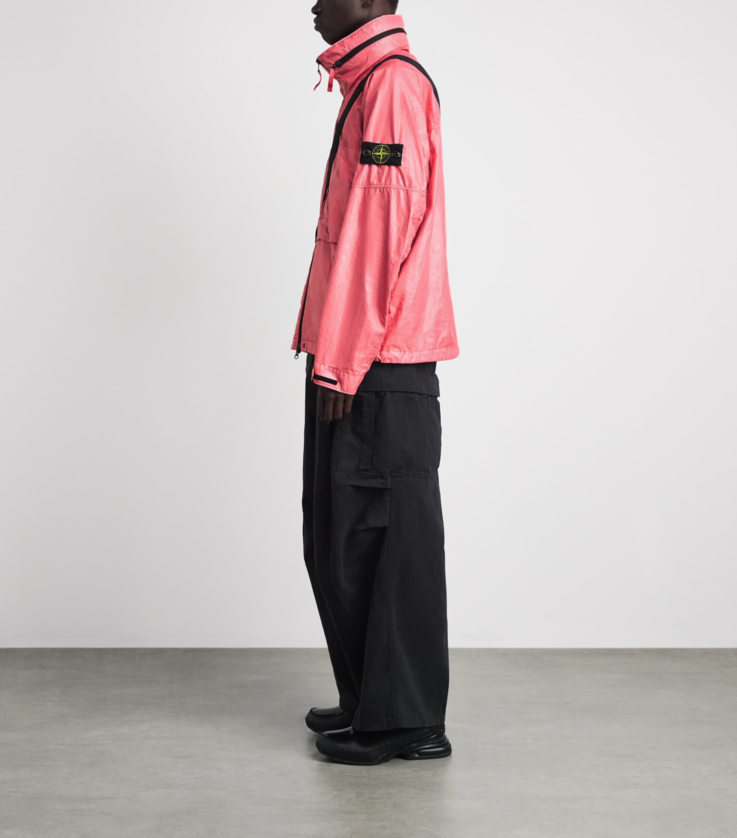 Stone Island Mens Nylon 3L-TC Hooded Jacket Image 2