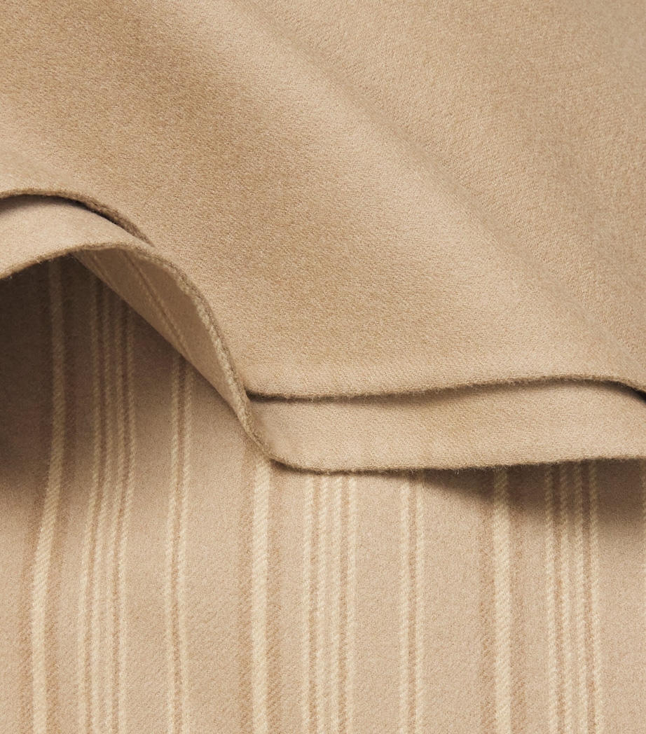 Virgin Wool Reversible Coat STY198 SND/DRK TP/YL Image 5