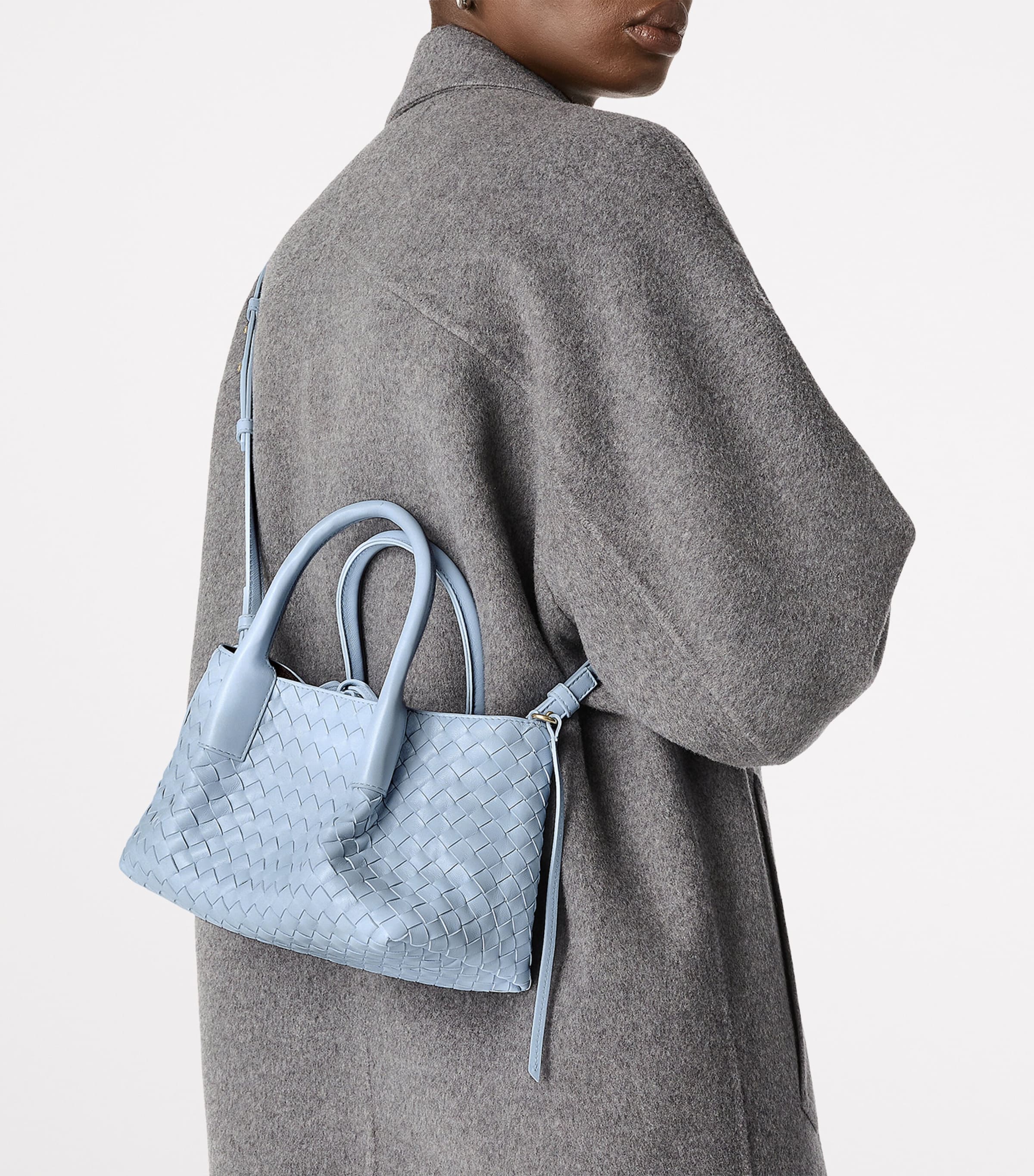 Bottega Veneta Small Leather Intrecciato Pinacoteca Tote Bag