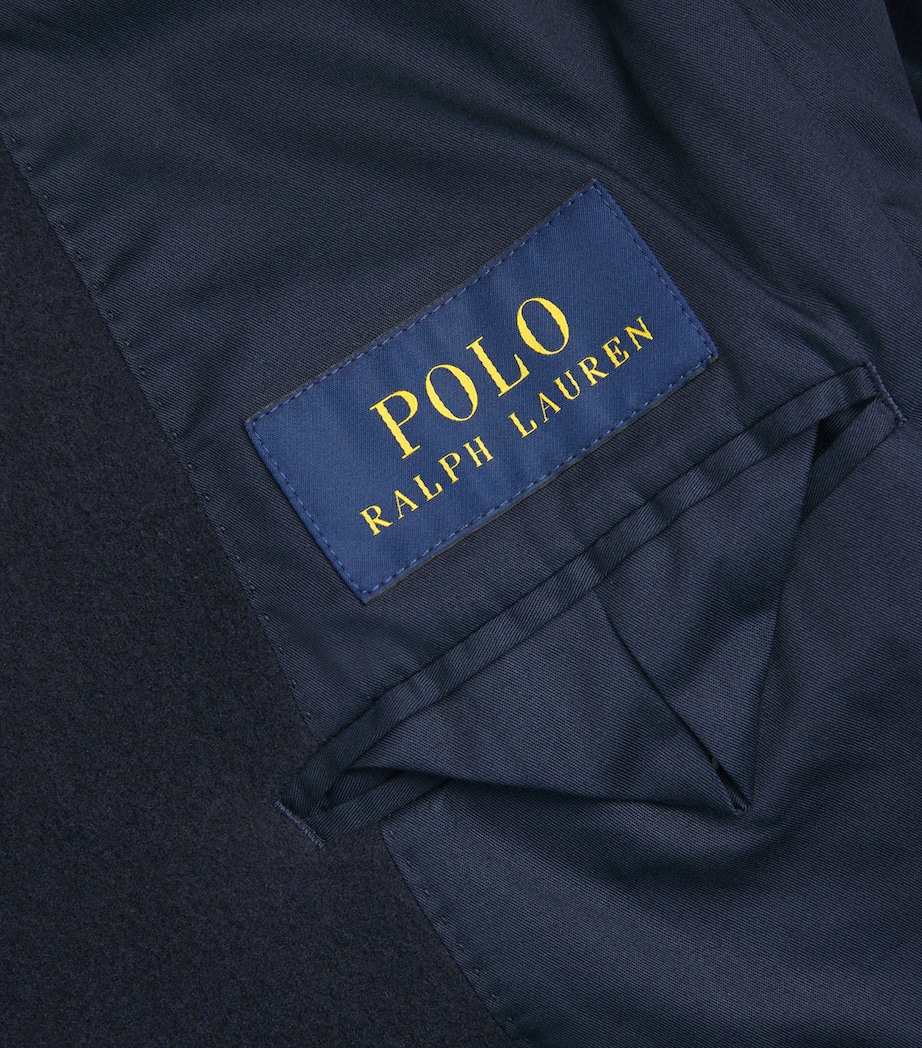 Polo Ralph Lauren Mens Wool-Blend Overcoat Navy Image 5