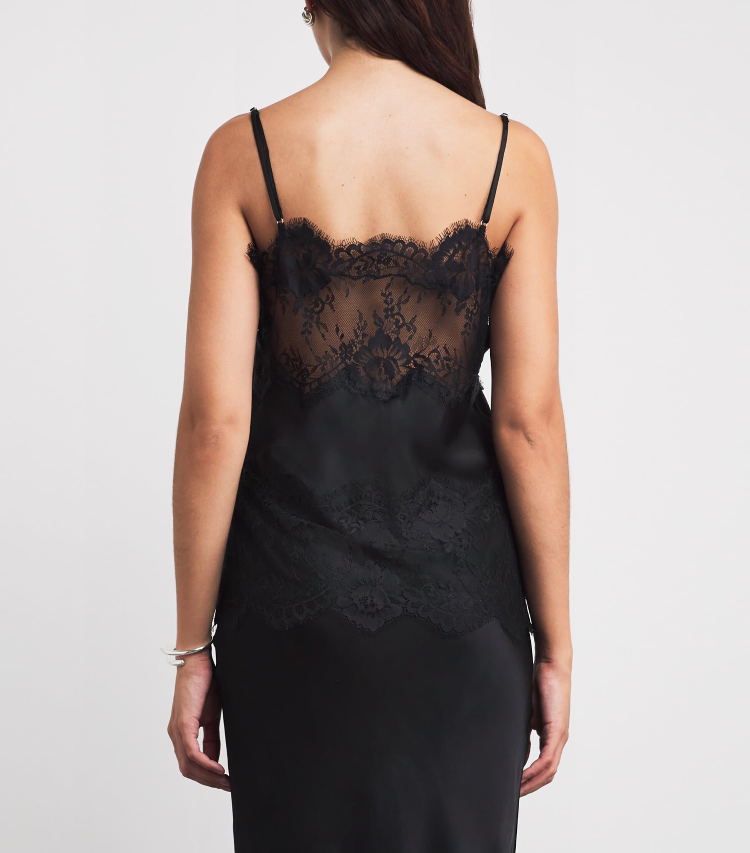 Herskind Womens Lace-Detail Linnea Cami Top Black Image 5