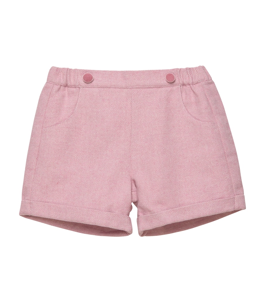 Georgina Herringbone Shorts (6-11 Years) PINK HERRINGBONE Image 1