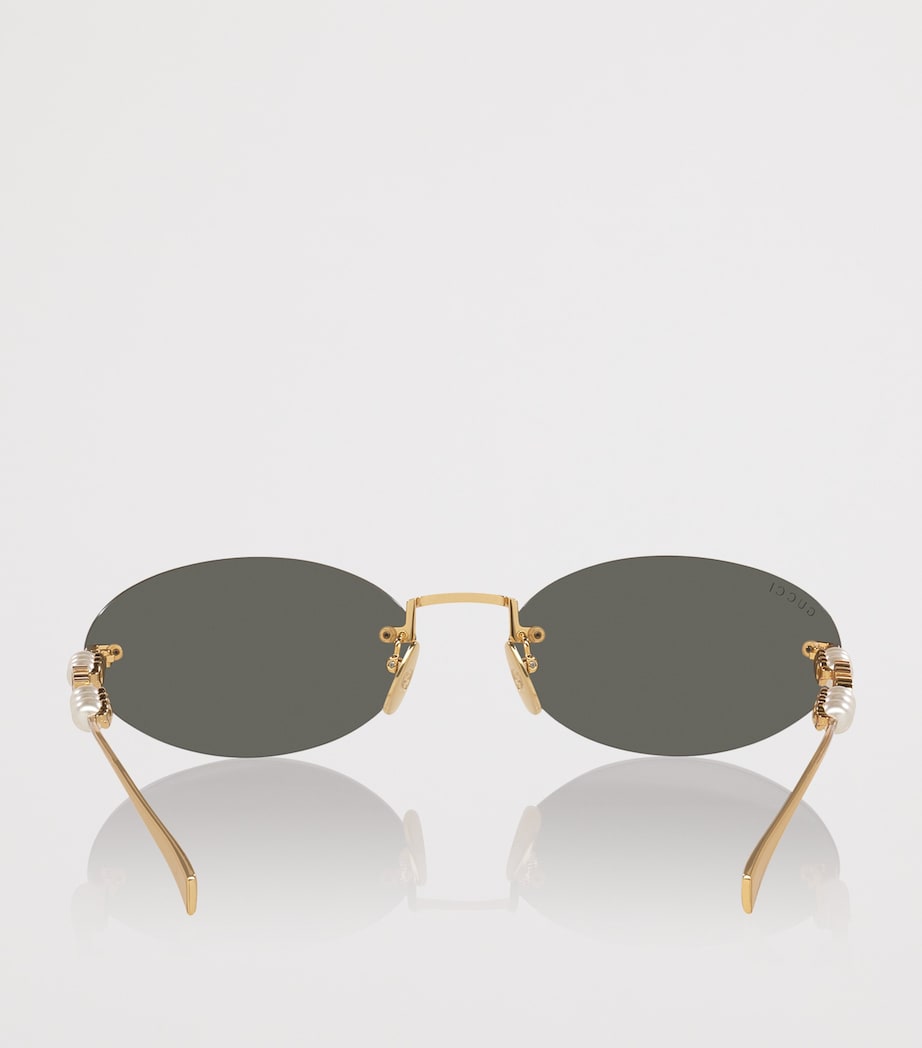 Metal Round Sunglasses 2300L1 Image 4