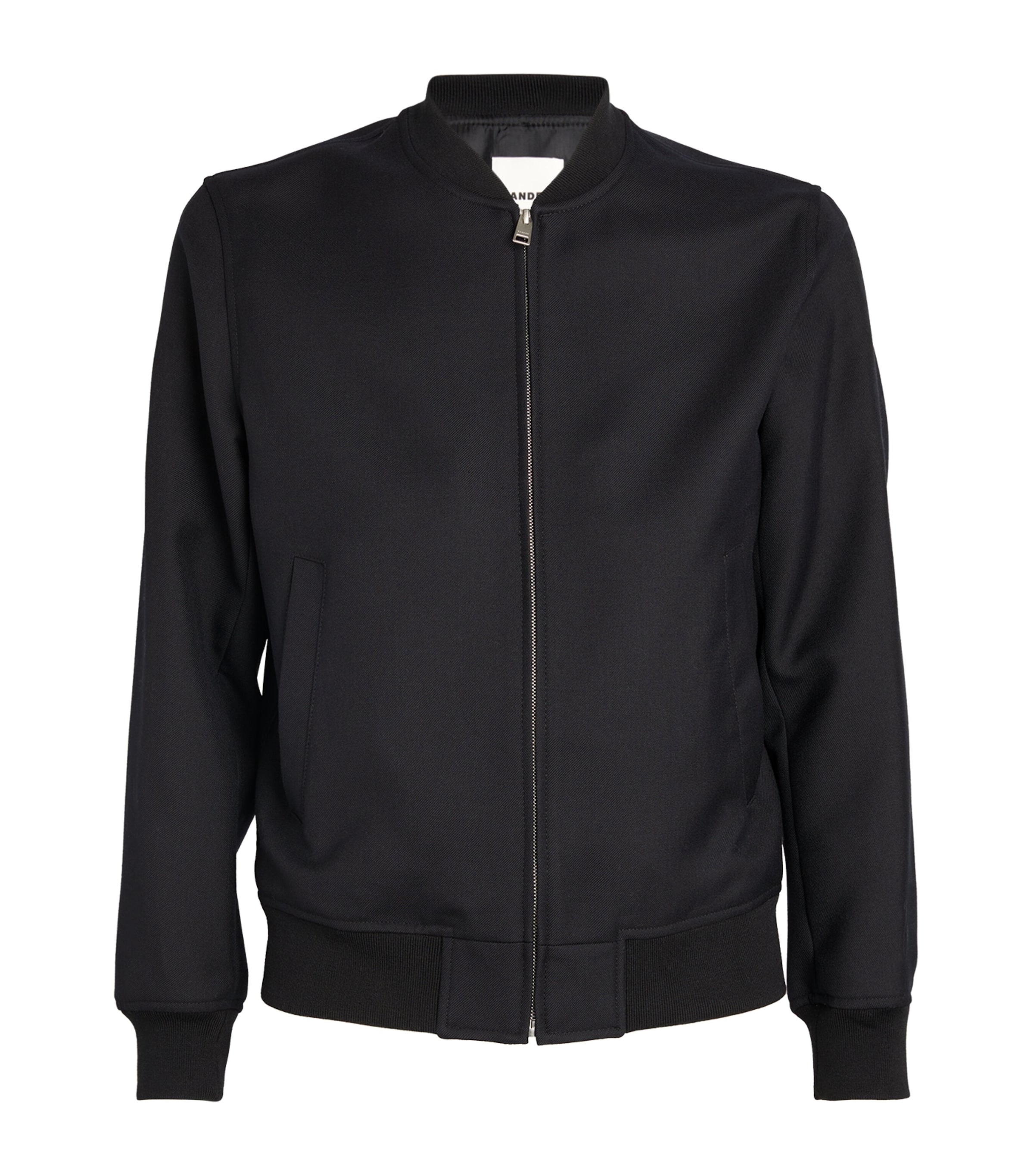 Sandro Zip-up Bomber Jacket In Black