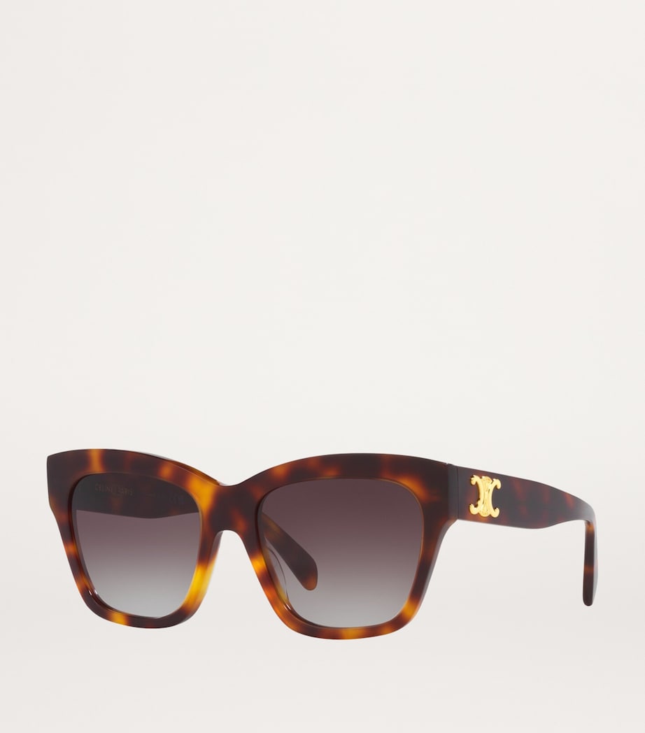 Celine Tortoiseshell Triomphe Square Sunglasses Image 2