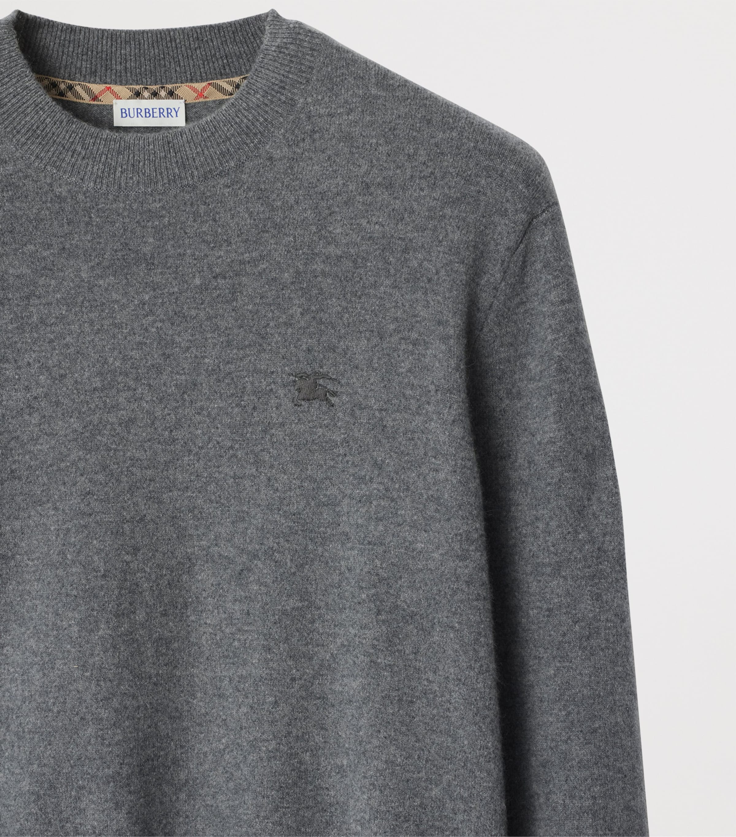 Cashmere-Blend EKD Slim Sweater GREY Image 5