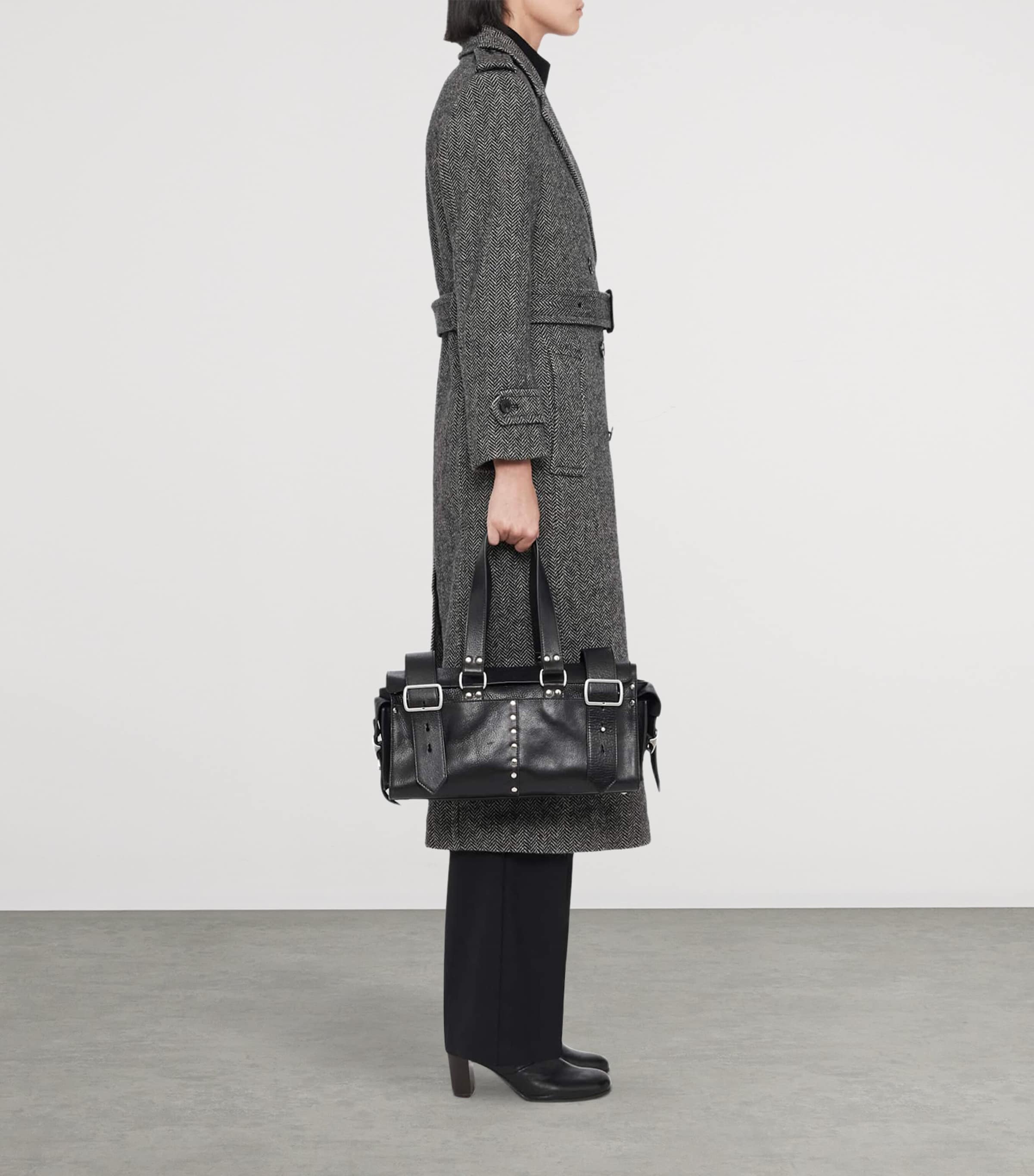 AllSaints Multi Wool-Blend Brescia Trench Coat | Harrods US