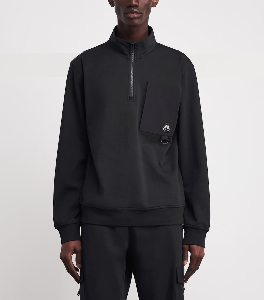 Quarter-Zip Dalon Sweatshirt BLACK - 292 Image 3