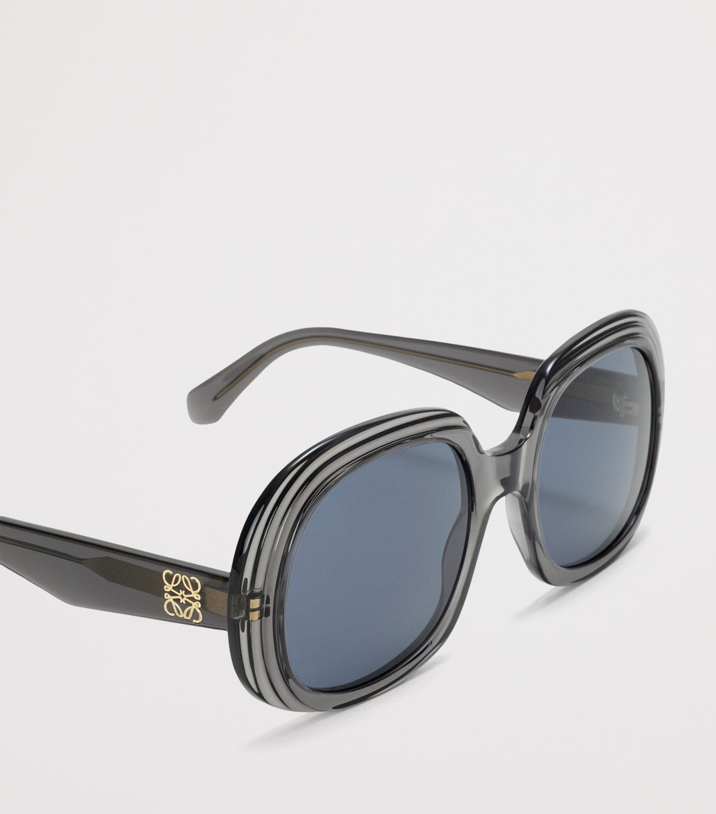 LOEWE Square Steps Sunglasses Transparent Asphalt Image 4