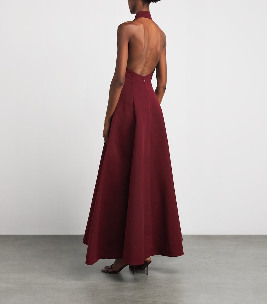 STAUD Womens Cotton-Blend Sleeveless Stella Maxi Dress Cmno Carmino Image 4