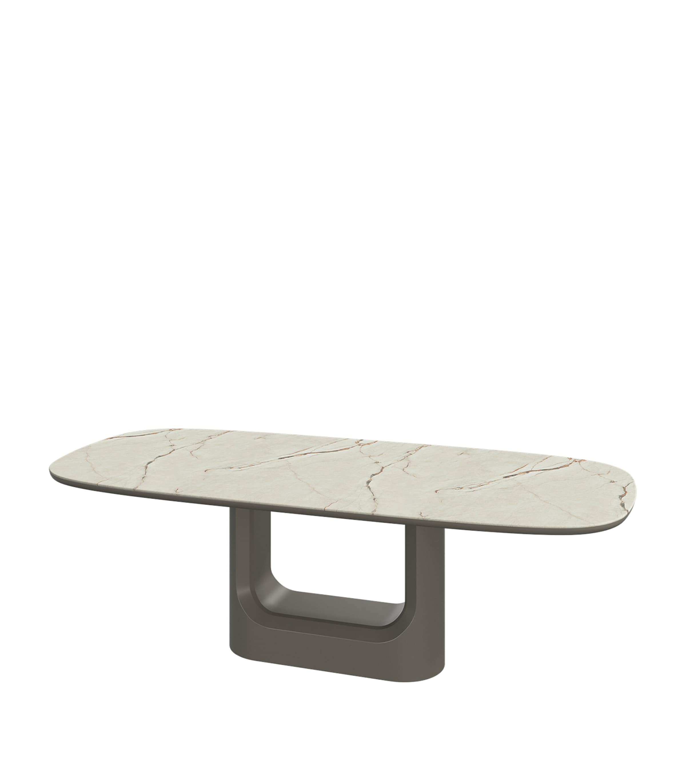 BoConcept Ceramic Volterra Dining Table White / Warm Beige Image 3