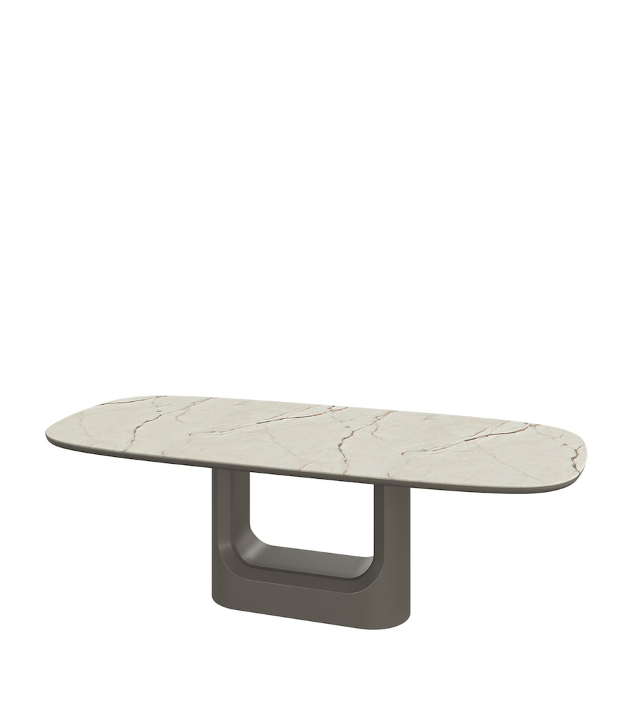 BoConcept Ceramic Volterra Dining Table White / Warm Beige Image 3