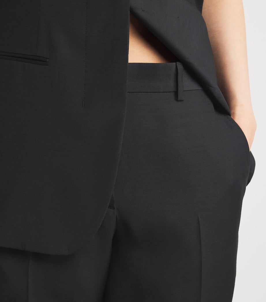 Wool-Silk Slim Trousers 1000 Image 6