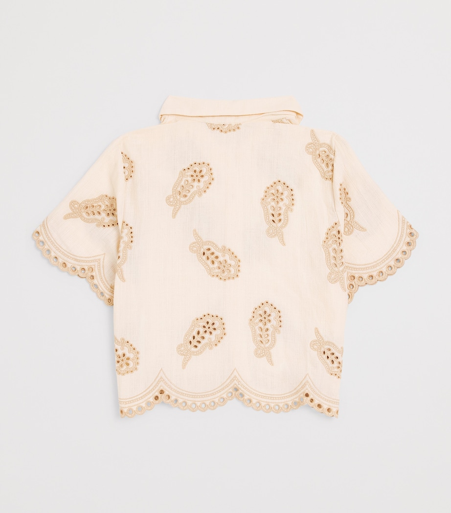 Cotton Embroidered Rhiannon Shirt (2-12 Years) TEA Image 2