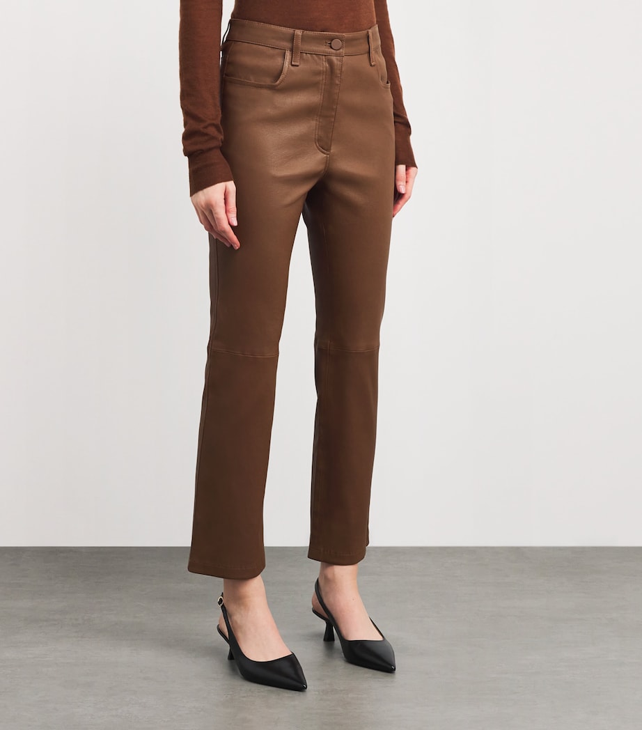 Leather Duke Trousers CINNAMON Image 3