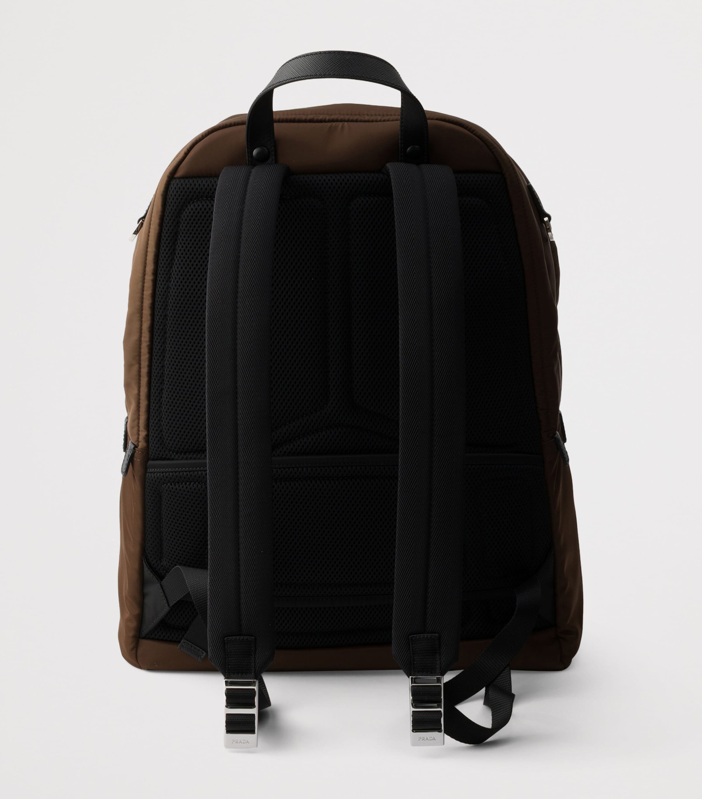 Prada Re-Nylon and Saffiano Leather Backpack Image 4