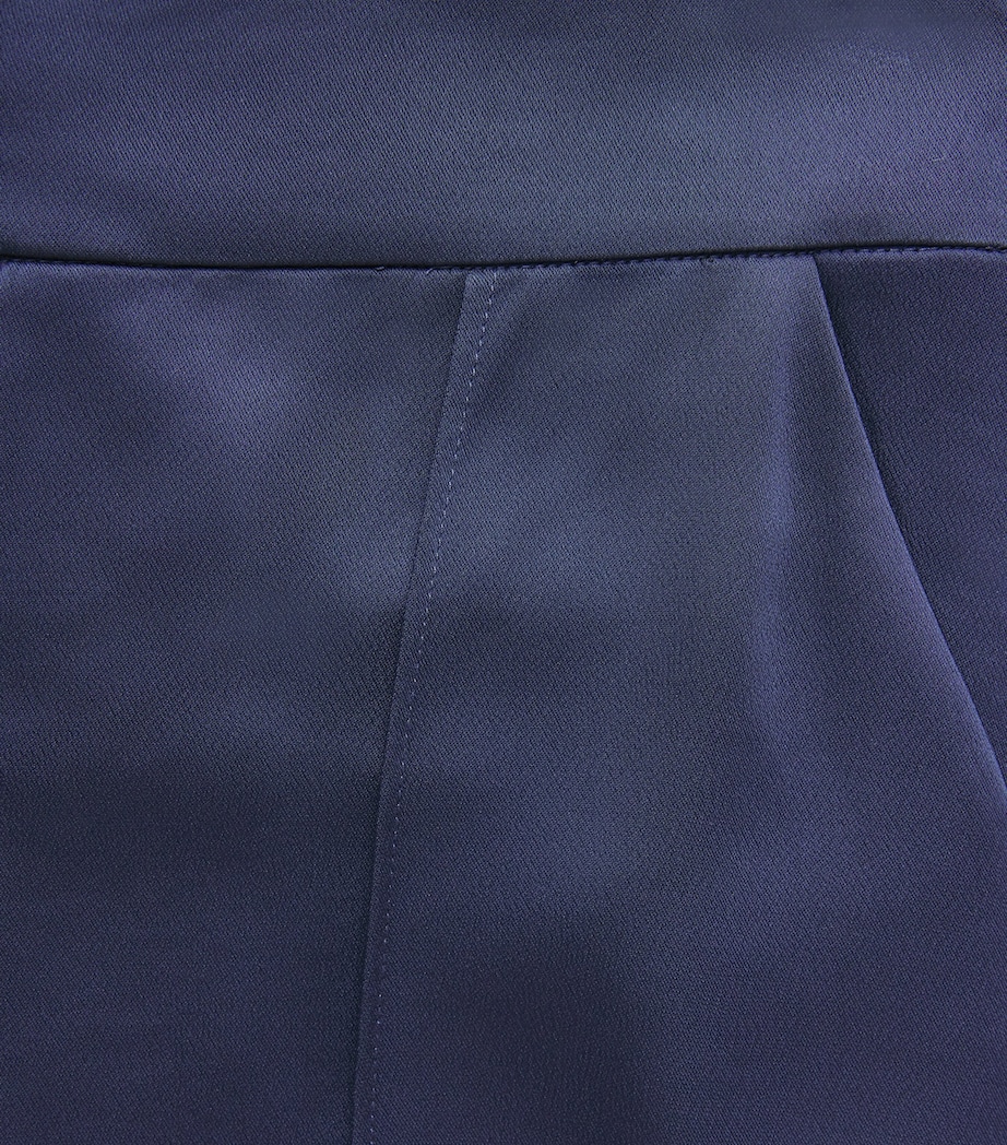 Simkhai Womens Satin Kyra Trousers Midnight Image 6