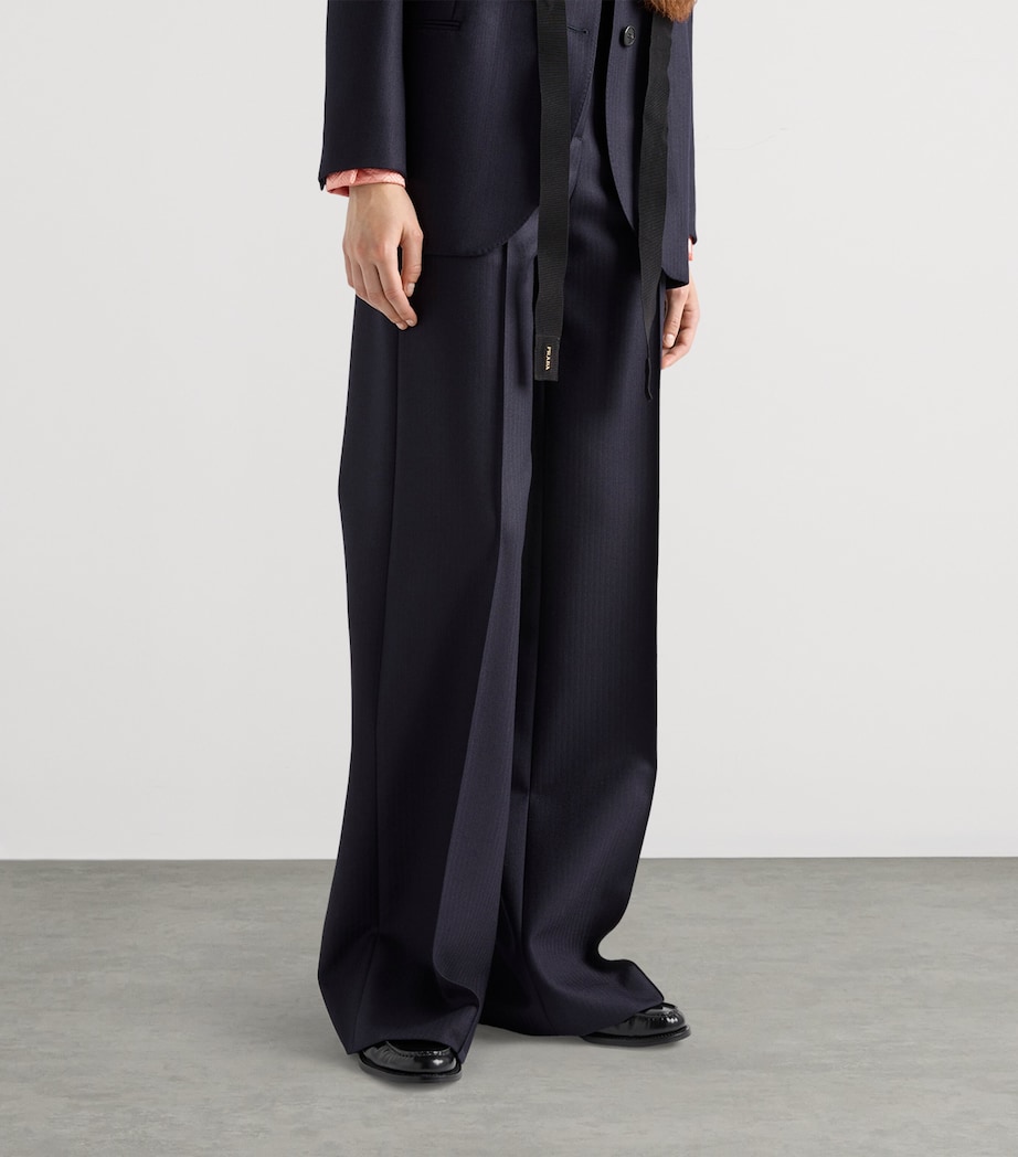 Wool Tailored Trousers F0008 Image 3