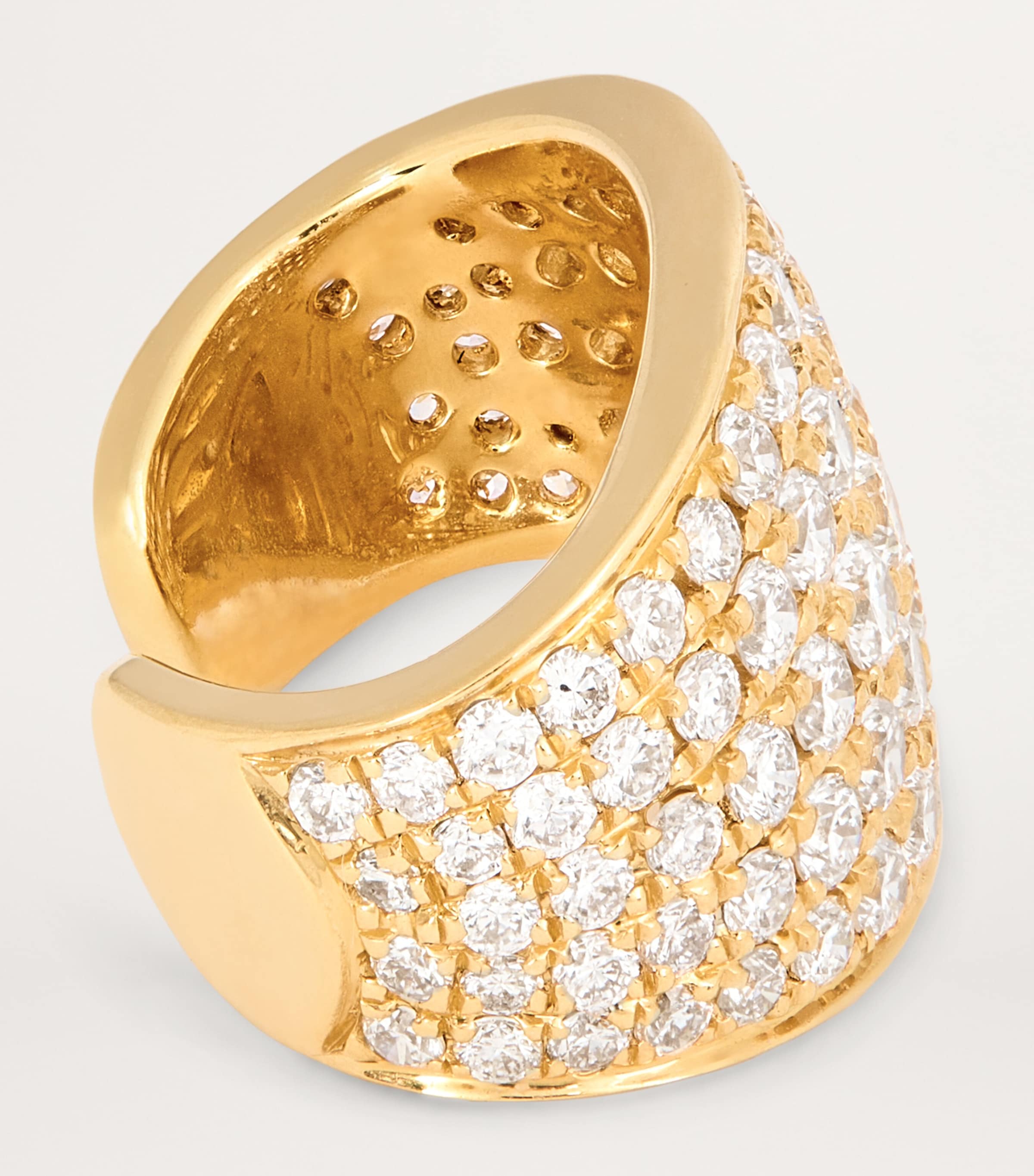 Yellow Gold and Diamond Galaxy Single Ear Cuff YELLOW GOLD Image 4