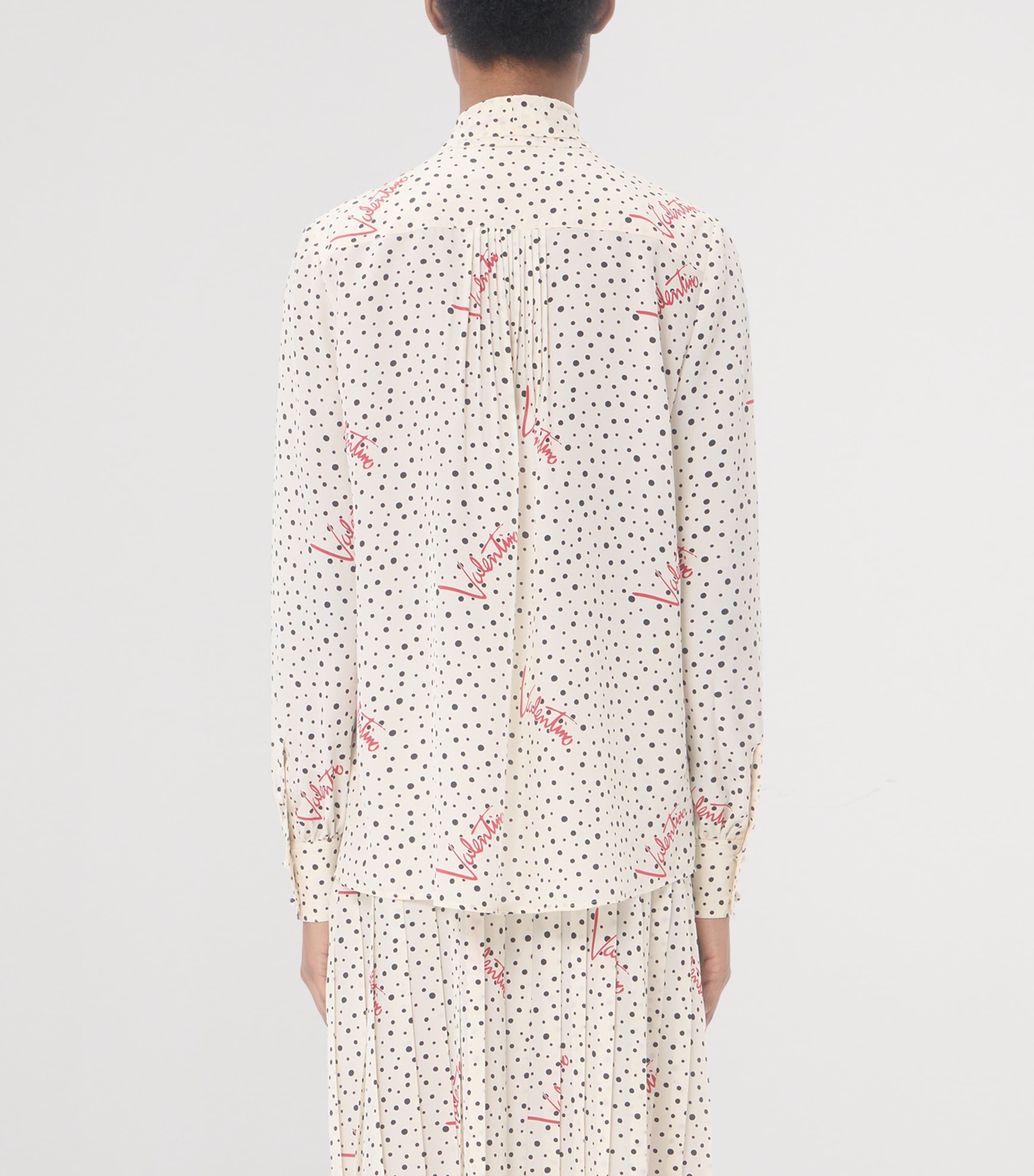 Valentino Womens Silk Plus De Pois Blouse Image 5