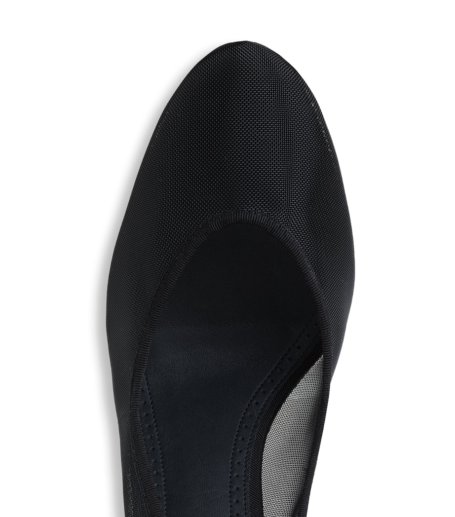 Alaïa Mesh Ankle-Strap Pumps 100 Black Image 4