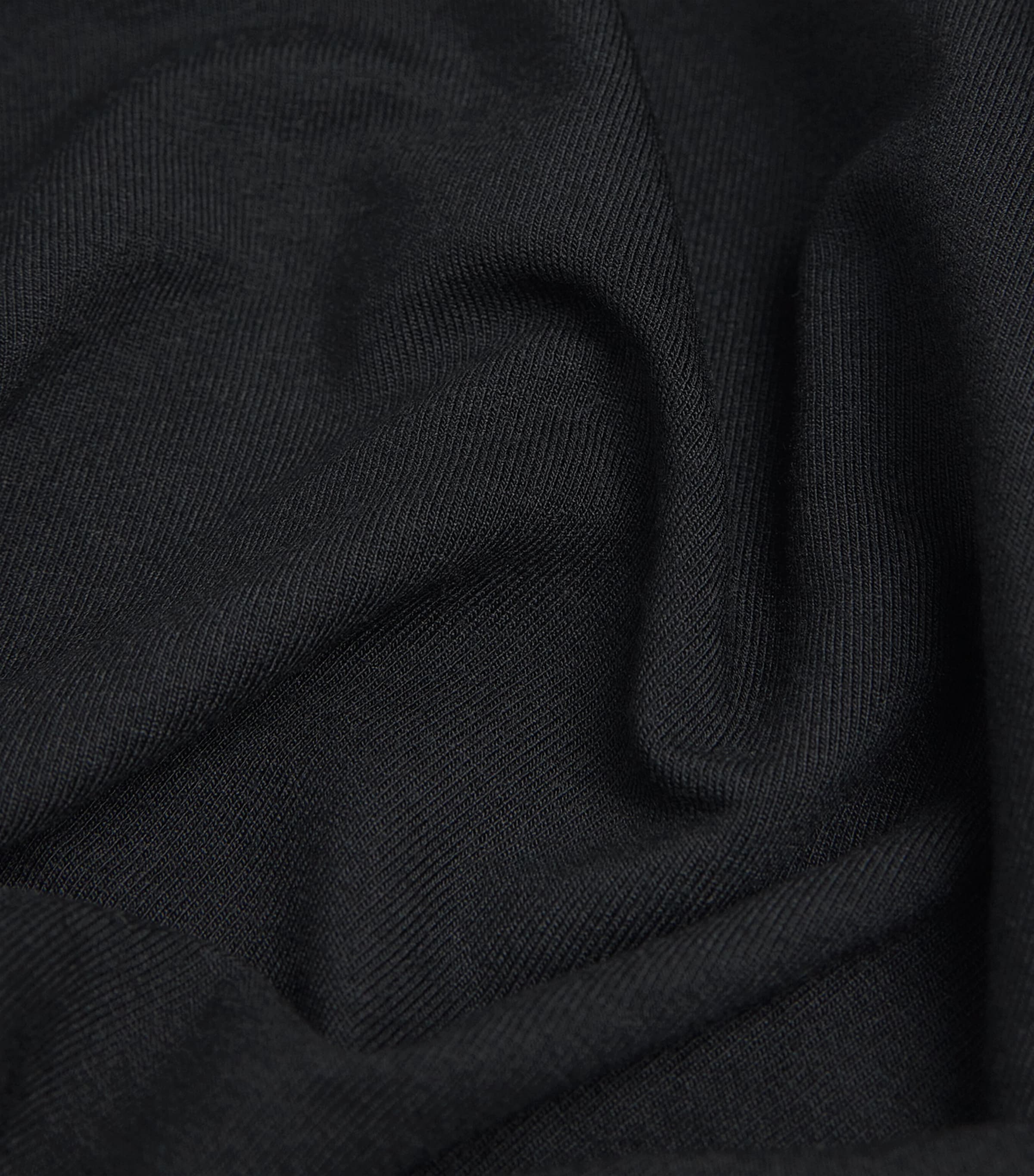 Modal-Blend Crew-Neck T-Shirt (Pack of 3) BLACK Image 5