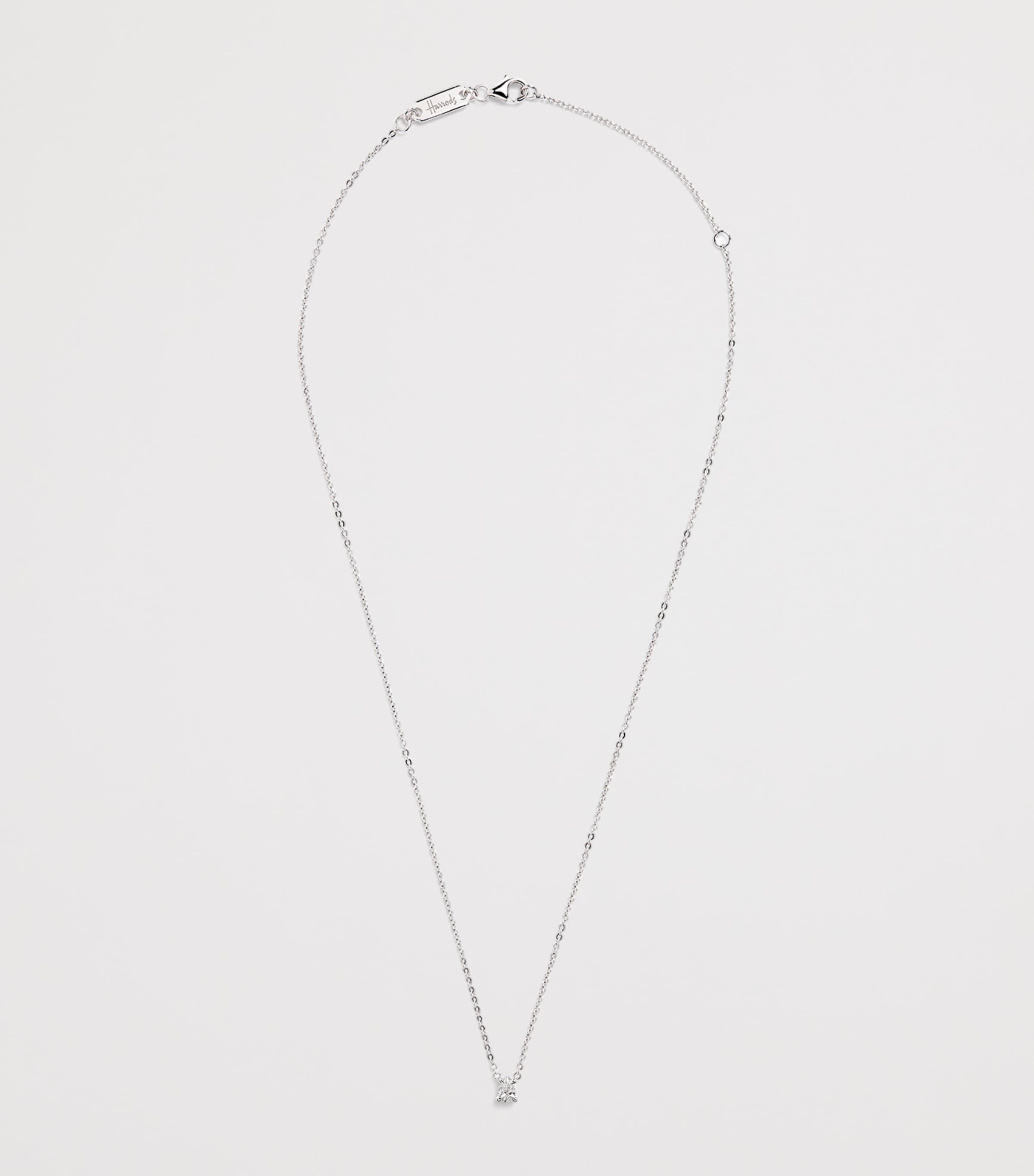 White Gold and Diamond Pendant Necklace (0.25ct) WHITE GOLD Image 3