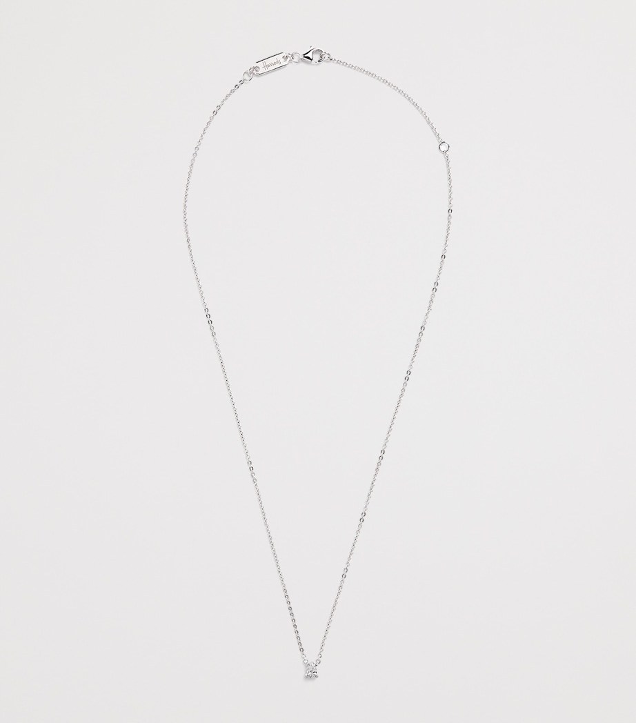 White Gold and Diamond Pendant Necklace (0.25ct) WHITE GOLD Image 3
