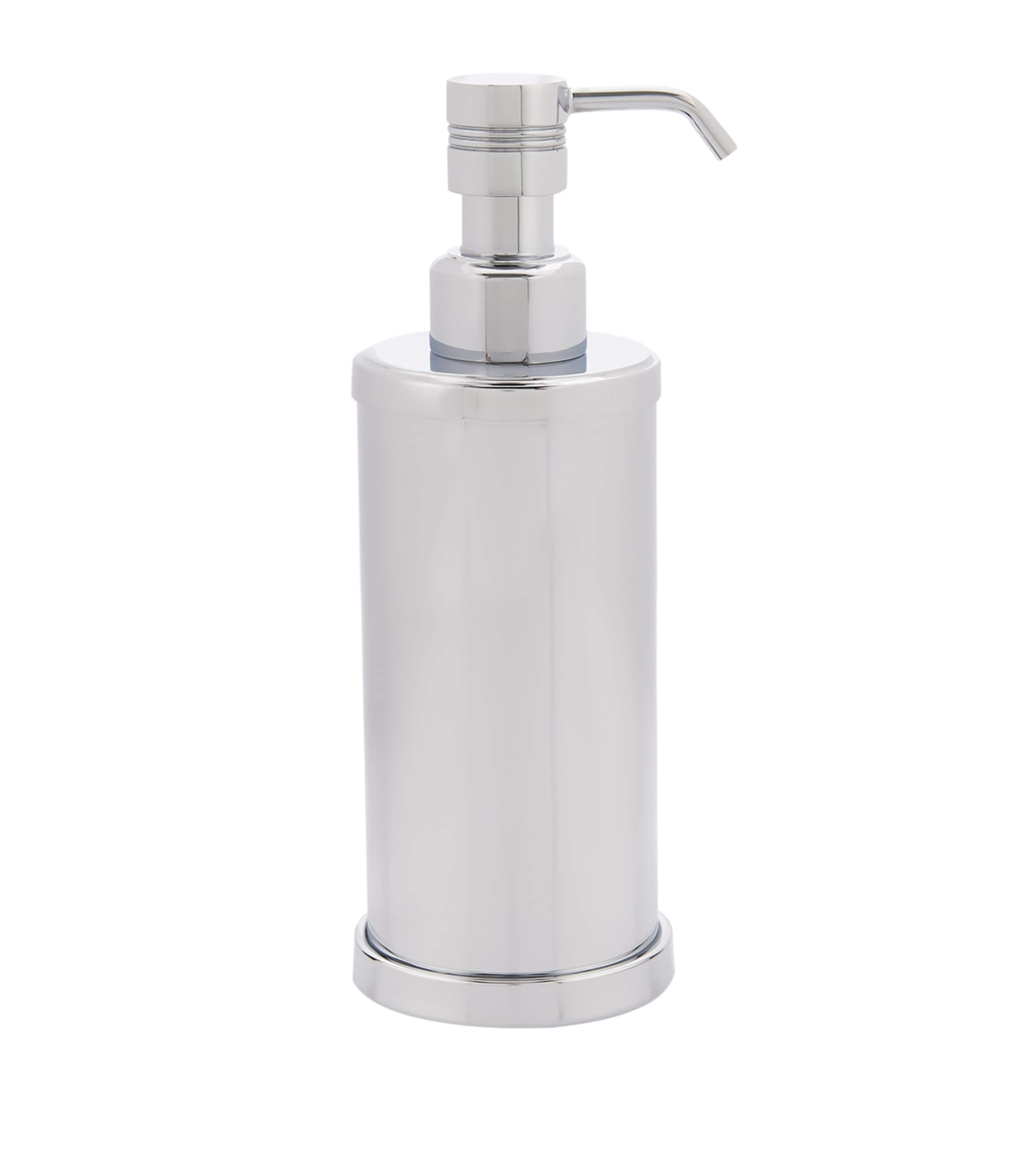 Zodiac Cylinder Chrome Soap Dispenser In Silver