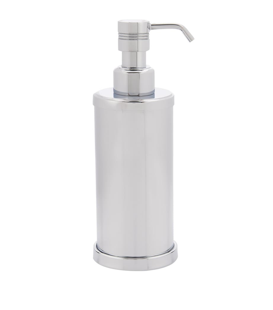 Cylinder Chrome Soap Dispenser SILVER Image 1