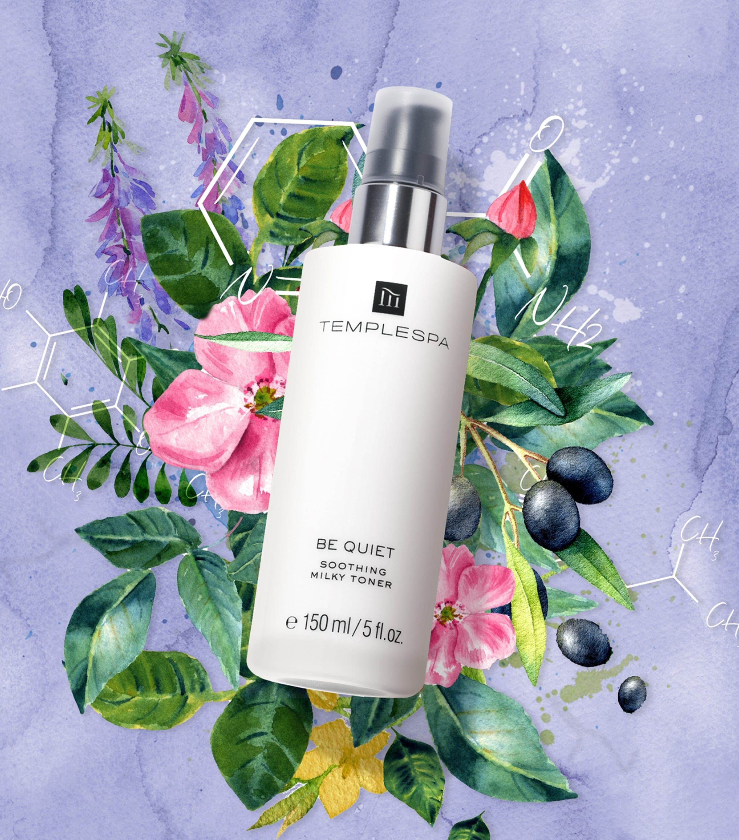 TEMPLESPA Be Quiet Soothing Milky Toner (150ml) Image 3